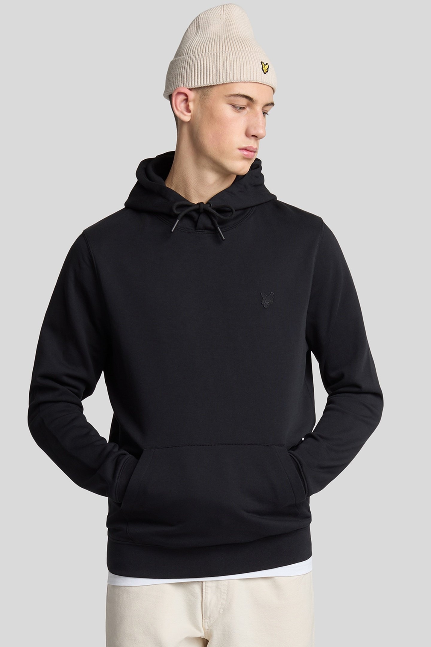 SUPERFINE PULLOVER HOODIE JET BLACK 2
