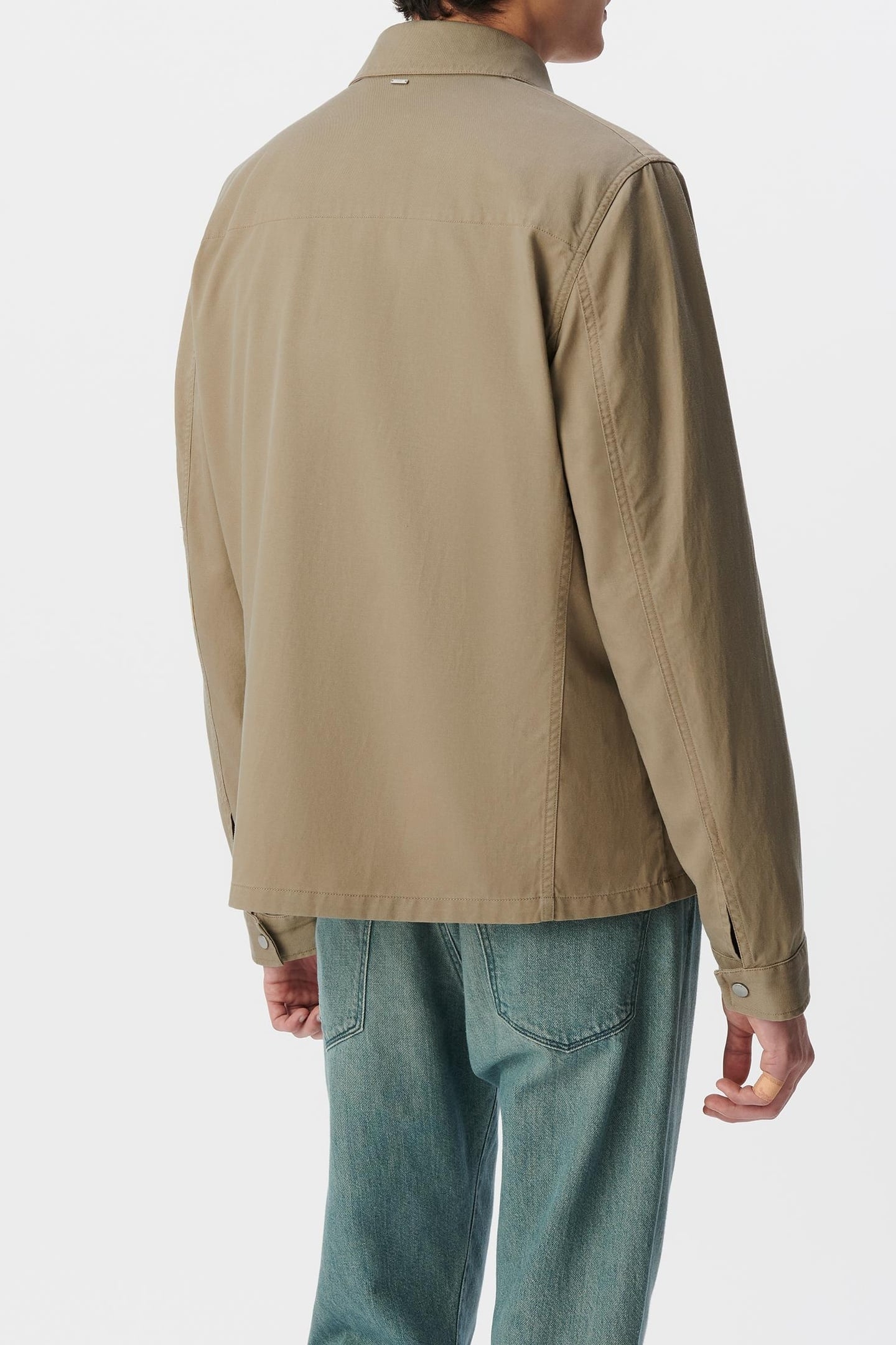BEIGE FIVE-POCKET ZIPPED SAFARI JACKET 4