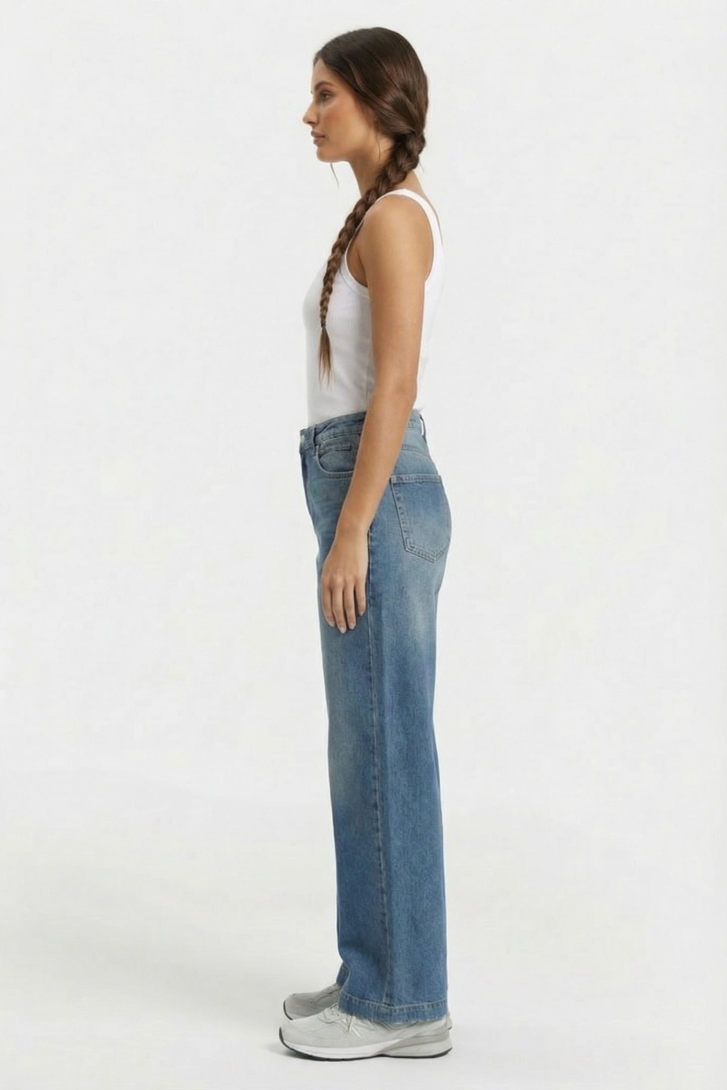 FLAIRED DENIM TWILL COMFORT LIGHT DENIM 3