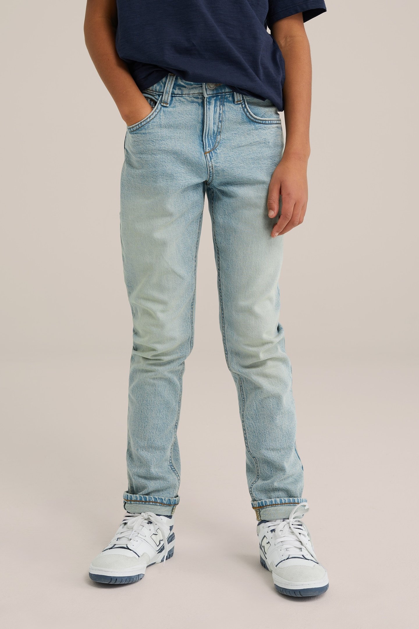 5-POCKET MID WAIST LIGHT BLUE 1