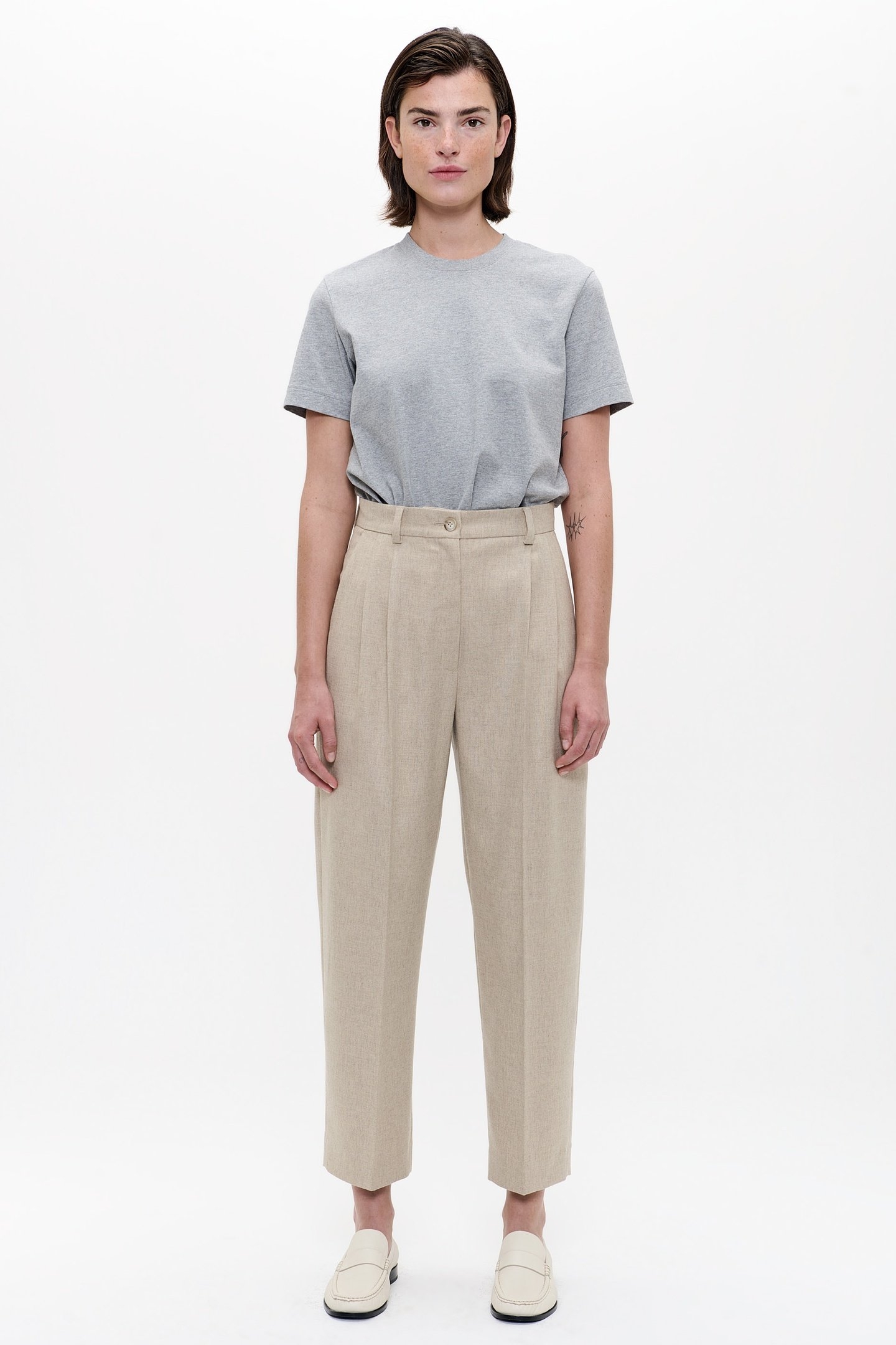 WOOL MIX DAKOTA PANTS EVEREST 2