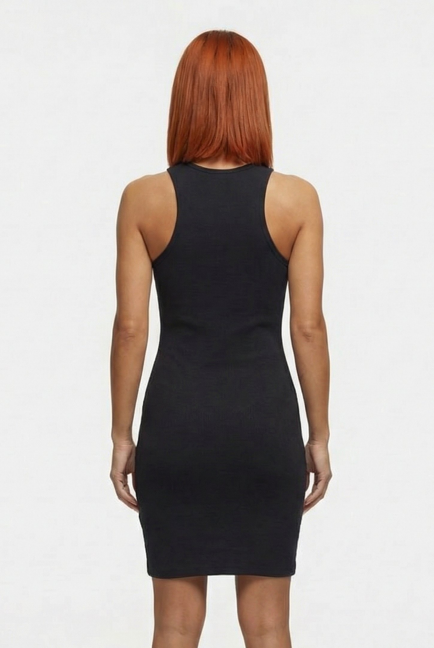 VARSITY TANK DRESS BLACK 2