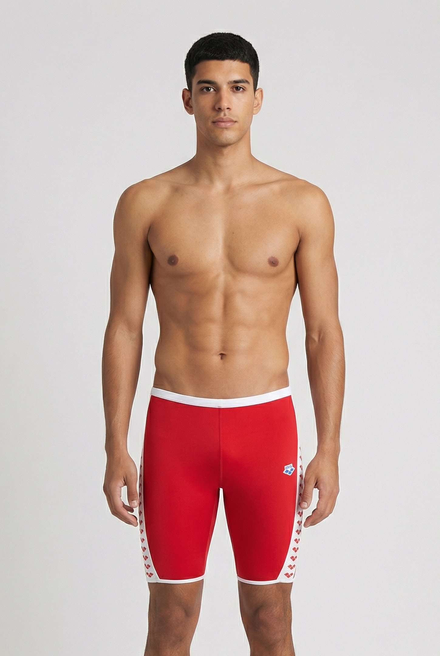 MEN'S ARENA ICONS SWIM JAMMER SOLID F RED WHITE 1