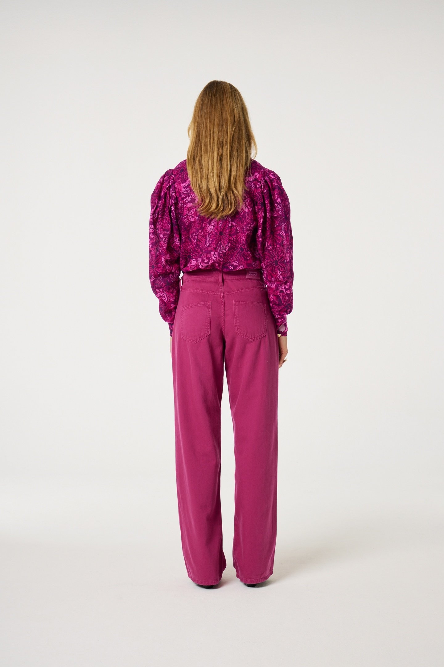 LUCY WIDE LEG JEANS RAZZY PINK 4