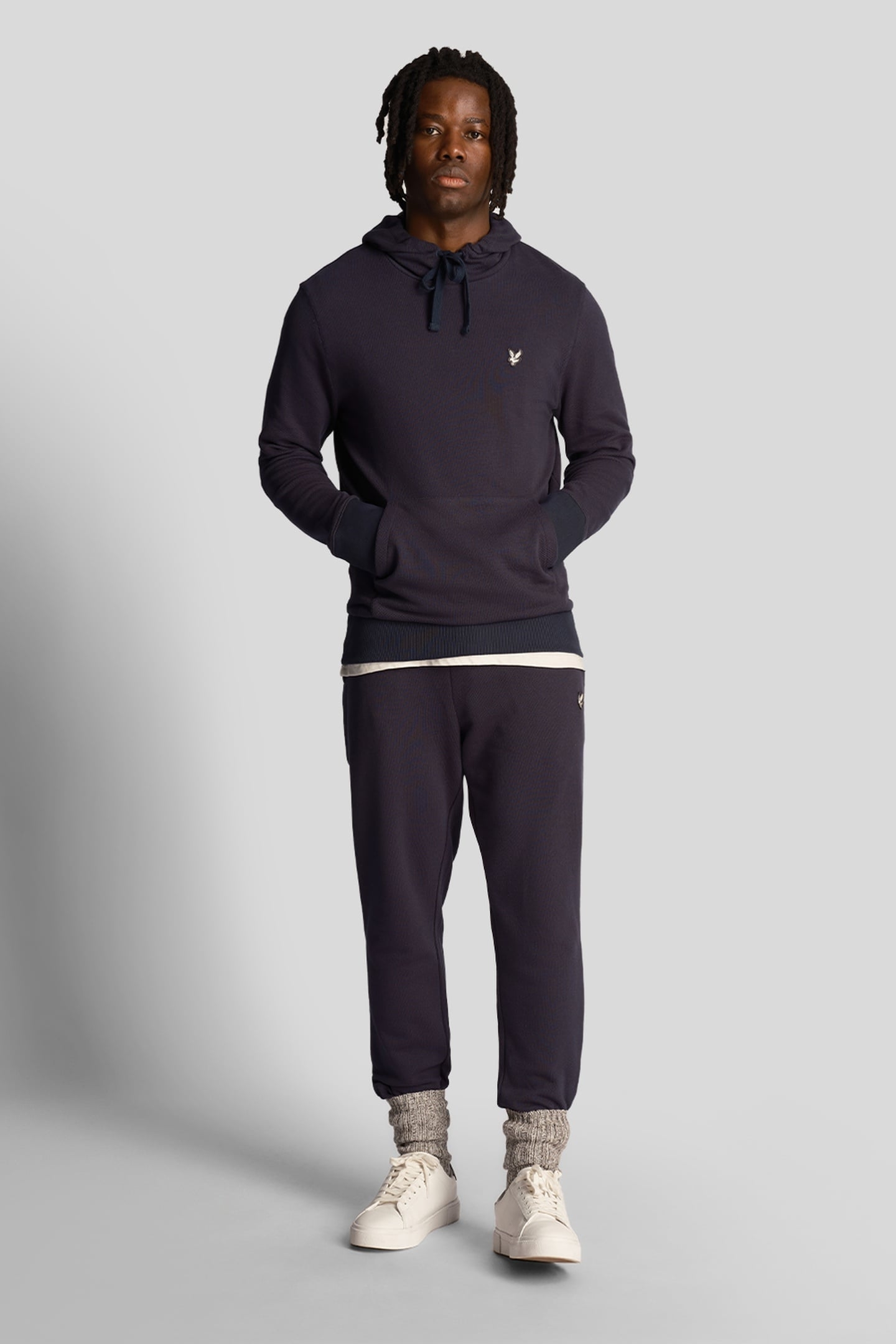 LOOPBACK UTILITY HOODIE MIDNIGHT NAVY 1