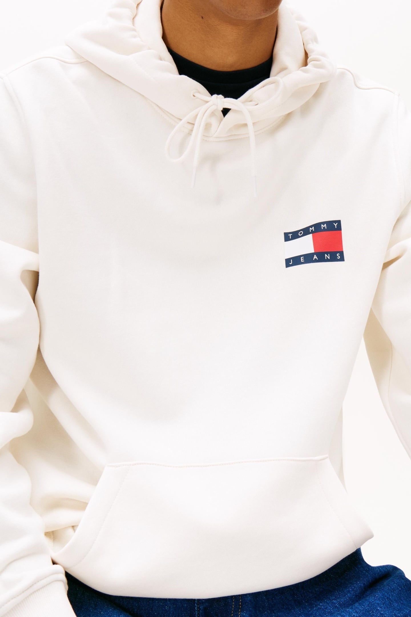 LOGO DRAWSTRING HOODIE ANCIENT WHITE 5