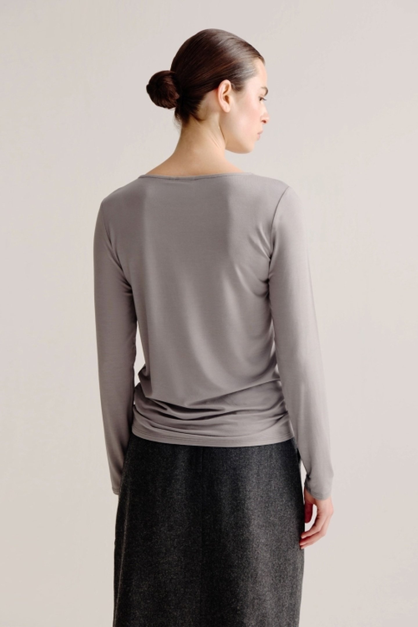 ALINE T-SHIRT SOLID STEEL GREY 3