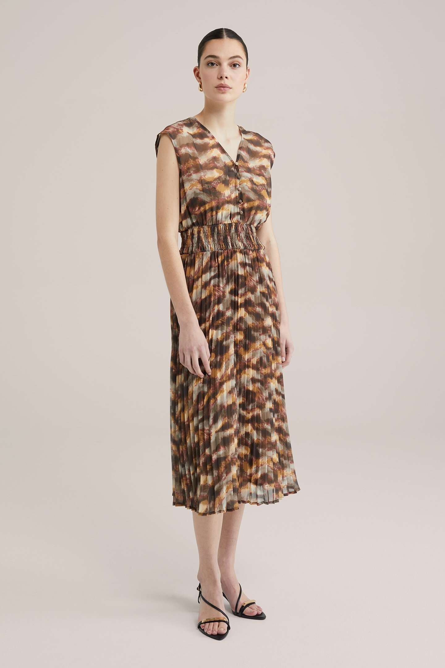 DRESS MID LENGTH MUSTARD YELLOW 7