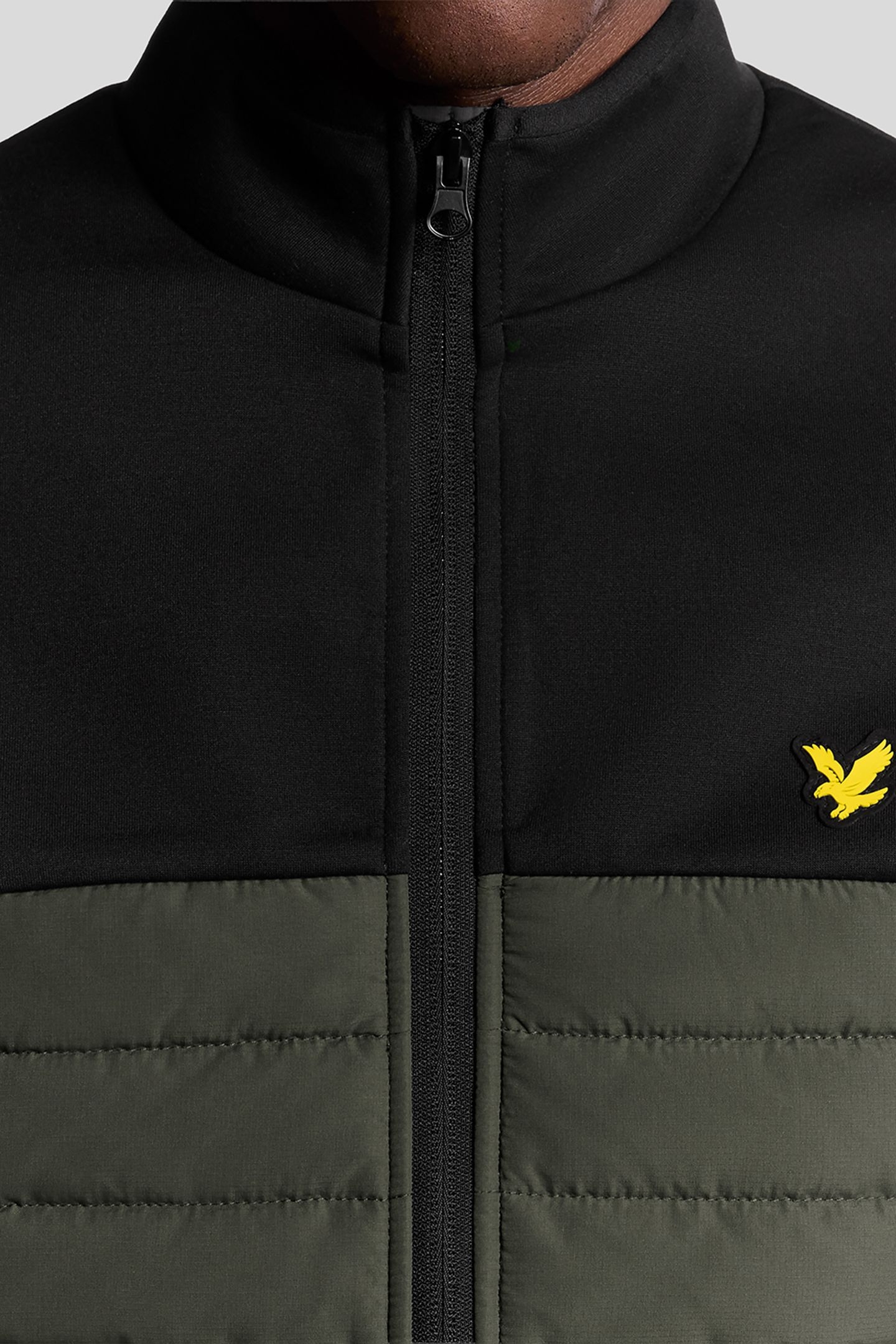 SPORTS FLEECE HYBRID JACKET JET BLACK/GRANITE 5