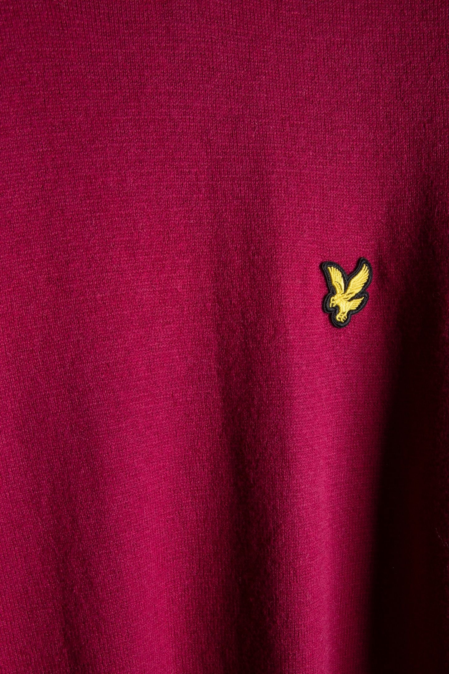 COTTON MERINO CREW NECK JUMPER RICH BURGUNDY 5