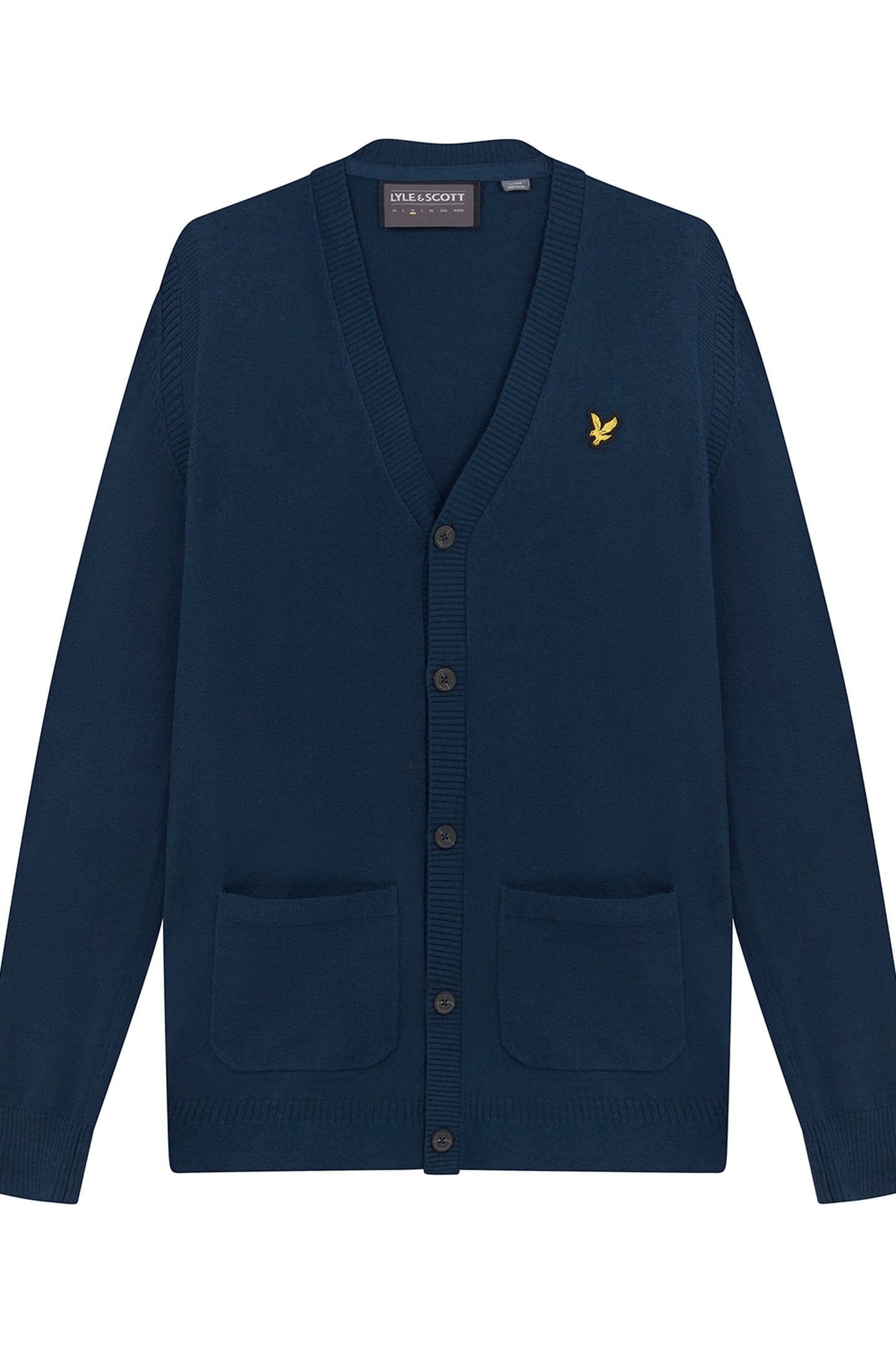 GUERNSEY GOLF CARDIGAN LIGHT NAVY 4