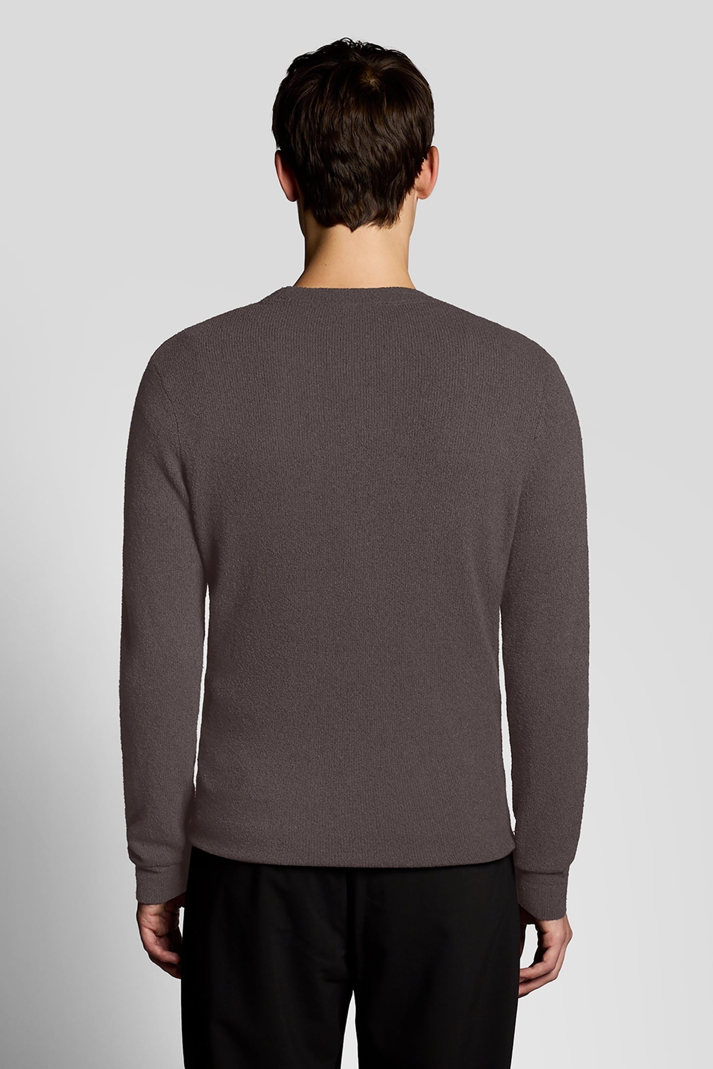 TEXTURED TRAVEL KNITTED JUMPER LICORICE 3