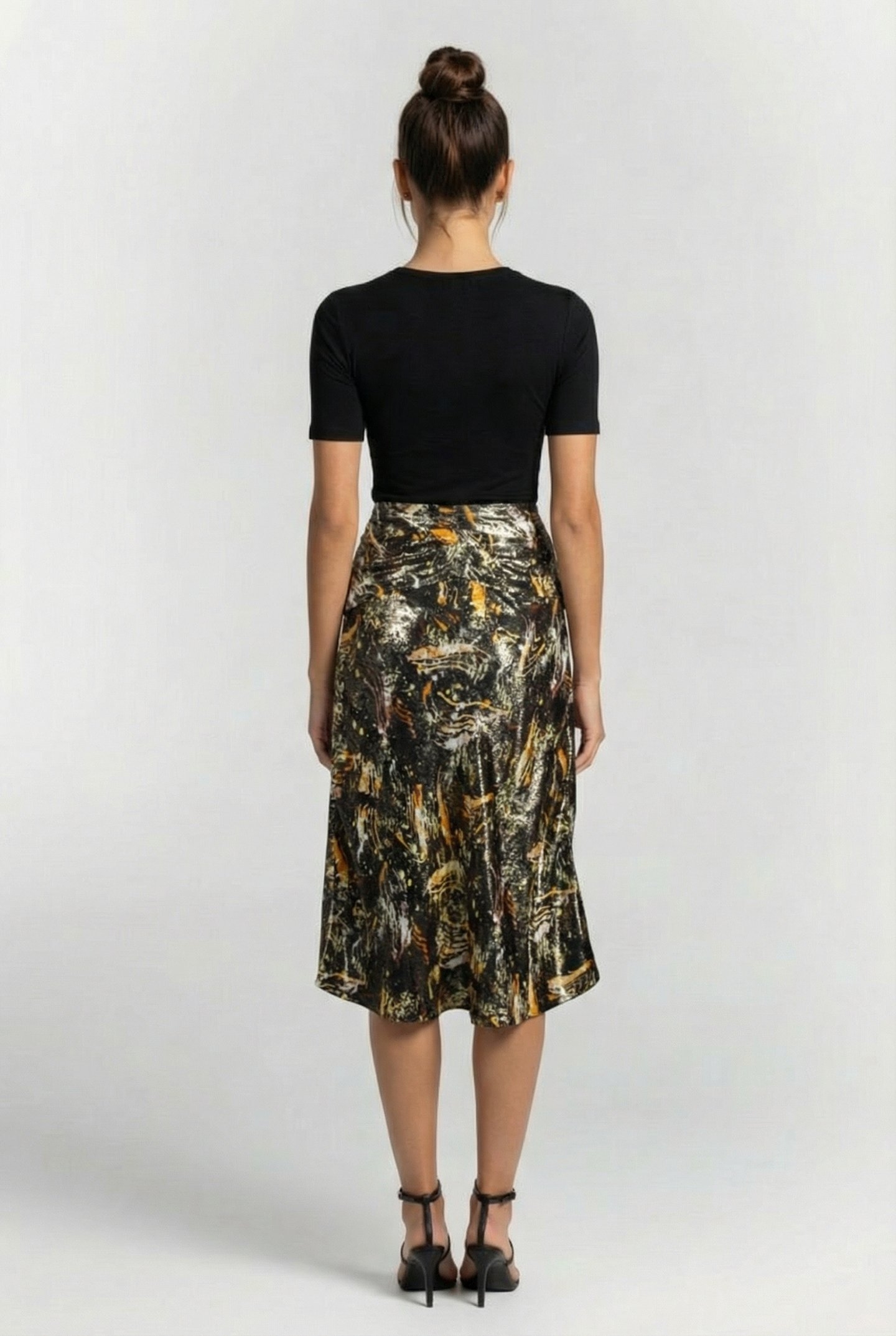 KUZMA SKIRT BLACK/GOLD 2