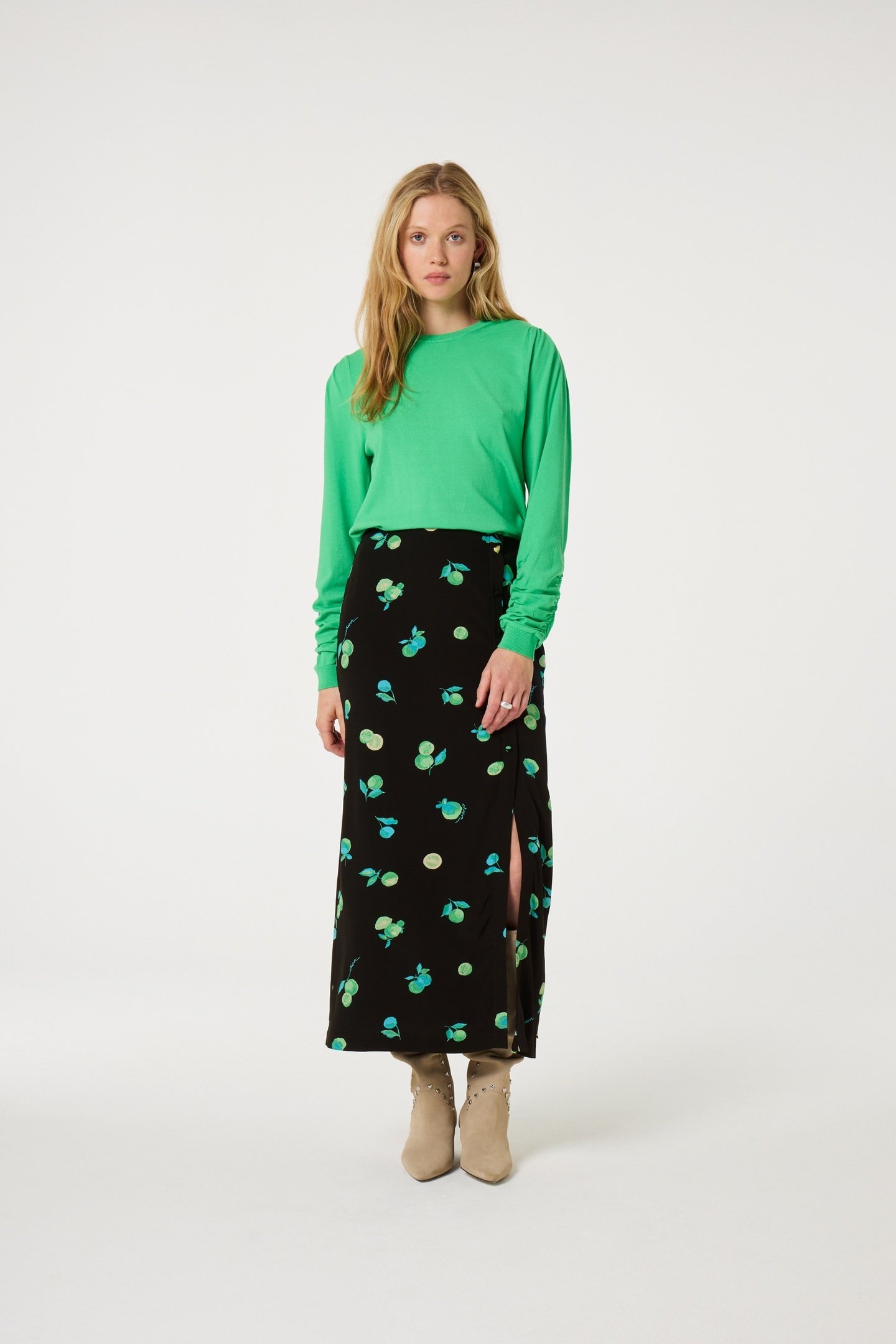 MOLLY SCRUNCH PULLOVER GREEN APPLE 3