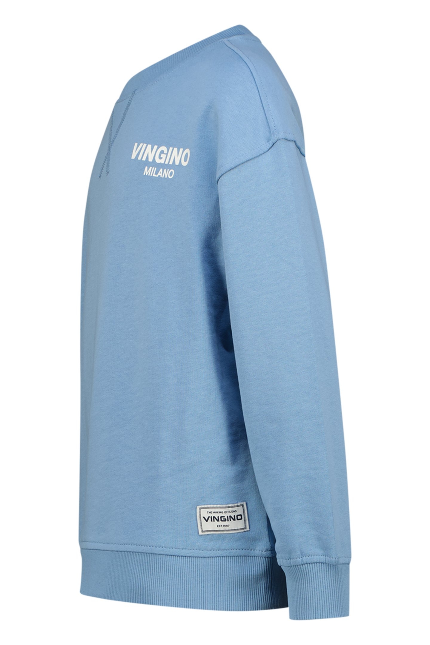 BOYS CREWNECK BASIC SWEATER DUSK BLUE 3