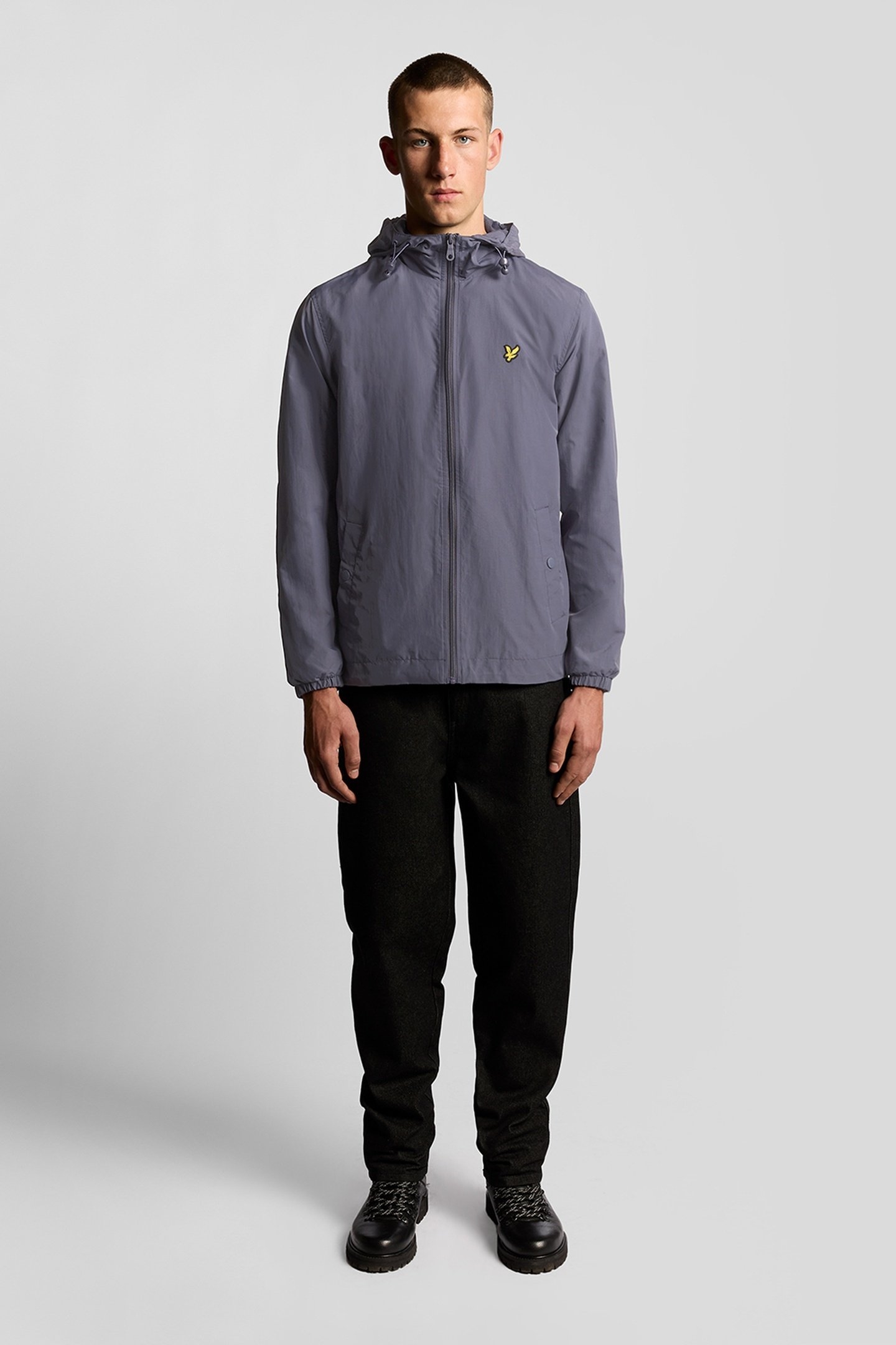 ZIP THROUGH HOODED JACKET GRAYSTONE 2