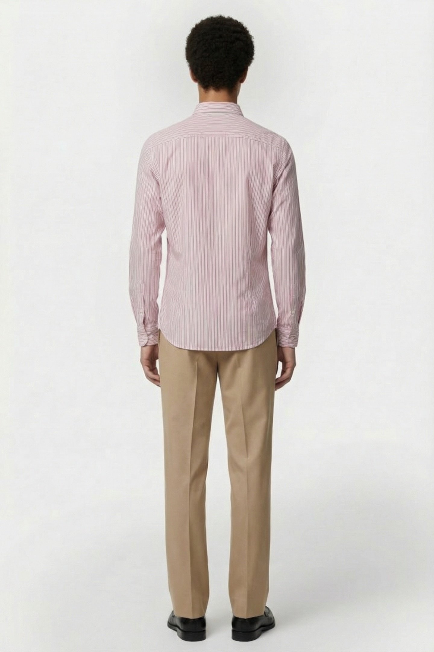 ESSENTIAL STRIPE POPLIN SHIRT MYSTIC PINK WHITE STRIPE 2