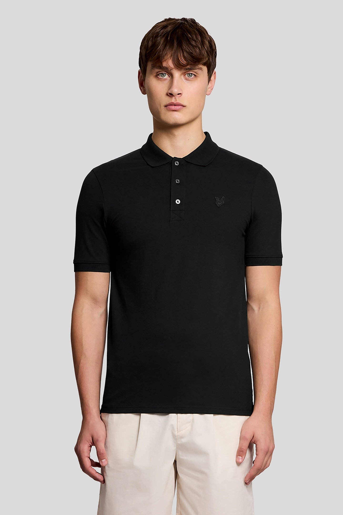 SUPERFINE POLO SHIRT JET BLACK 1