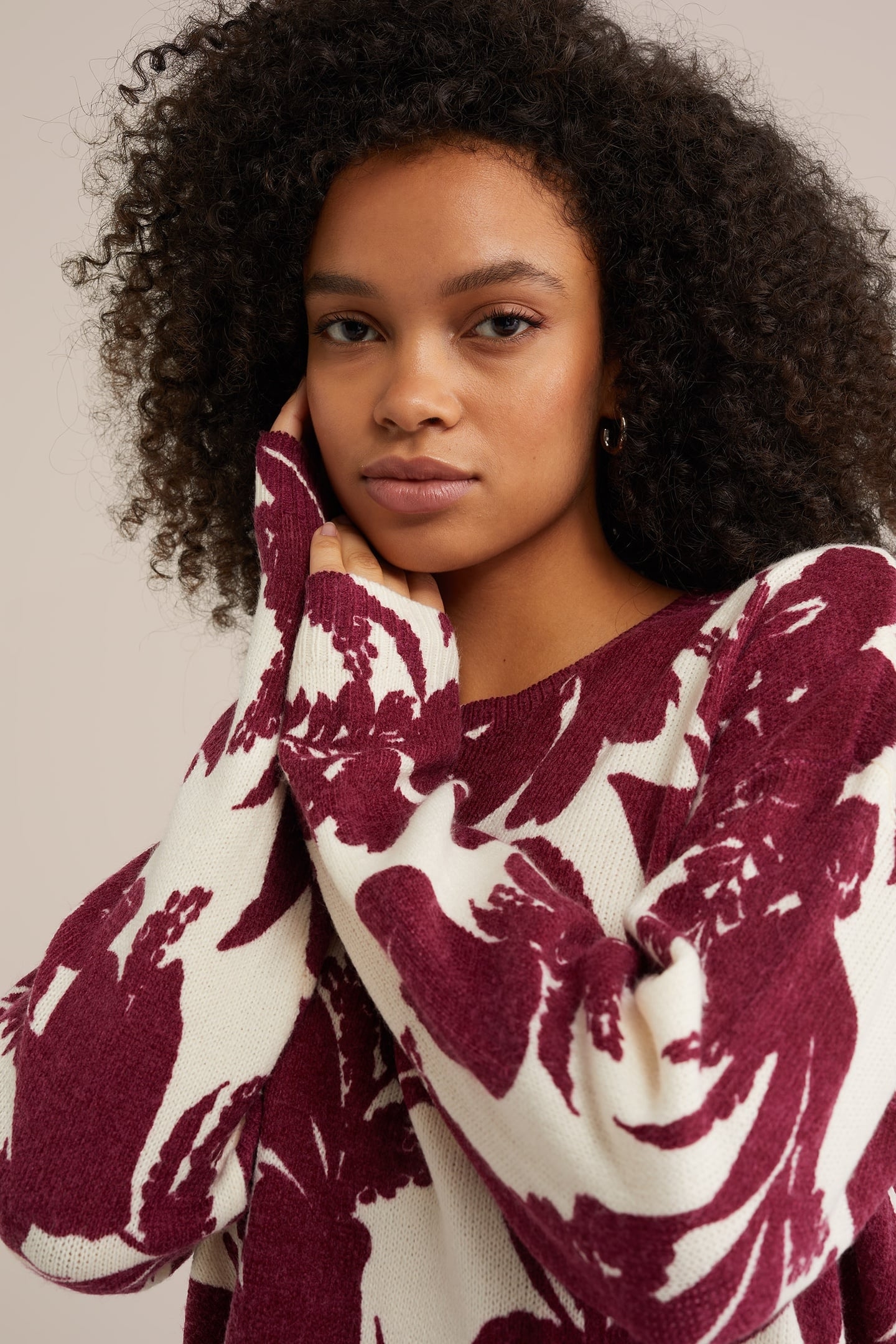 KNITTED PULLOVER VINTAGE RED 6