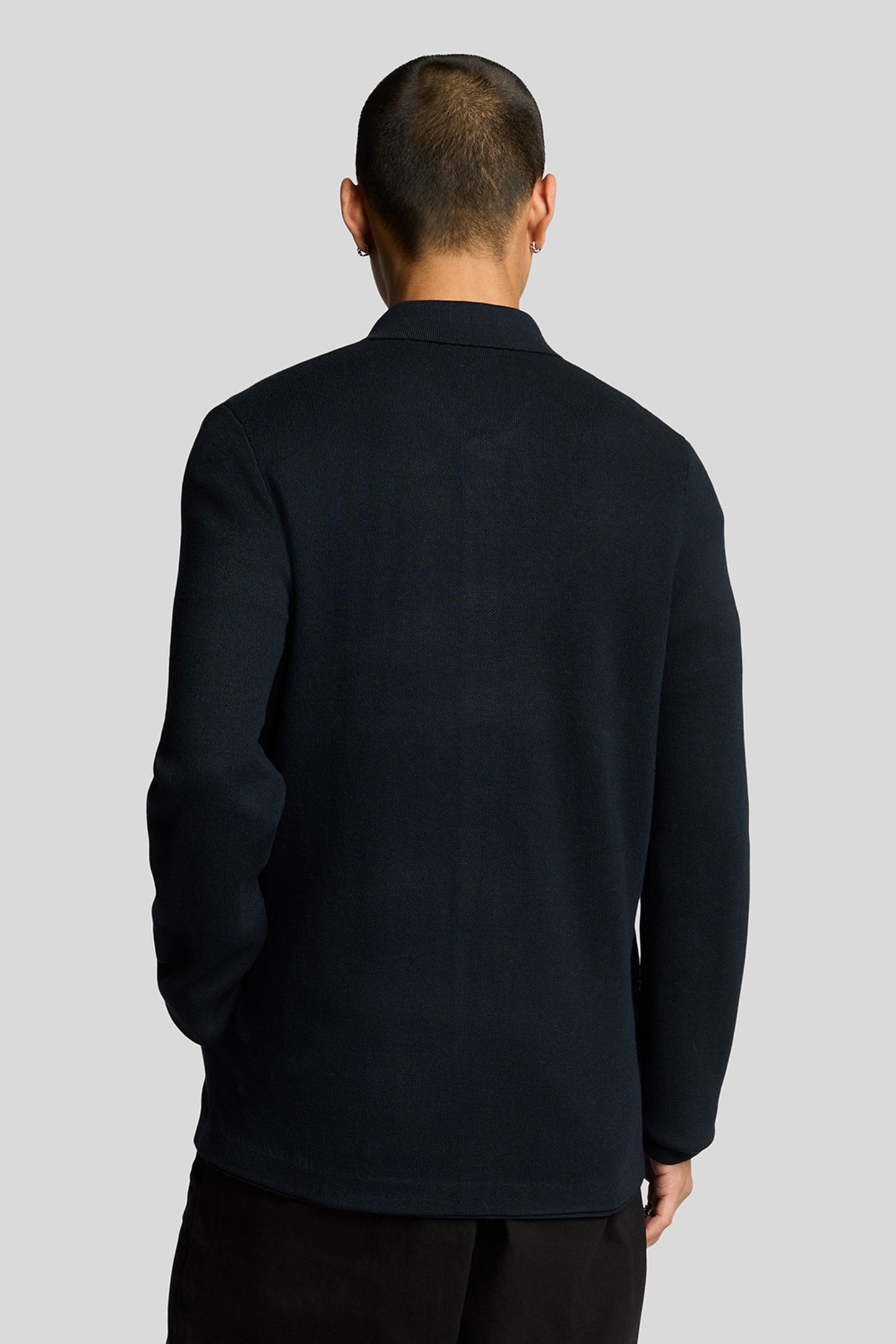 TONAL EAGLE DOUBLE KNIT SHIRT DARK NAVY 3
