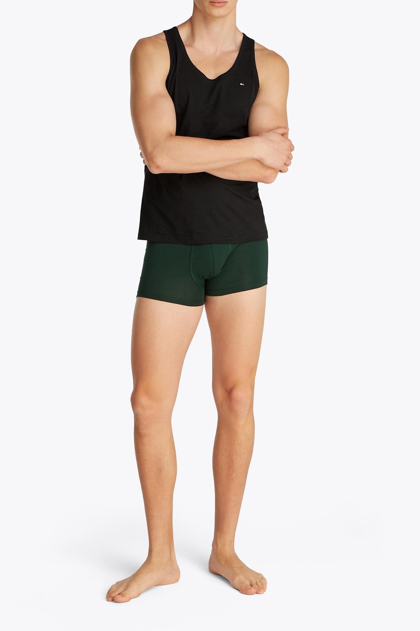 3-PACK ROUND NECK TANK TOPS BLACK 6