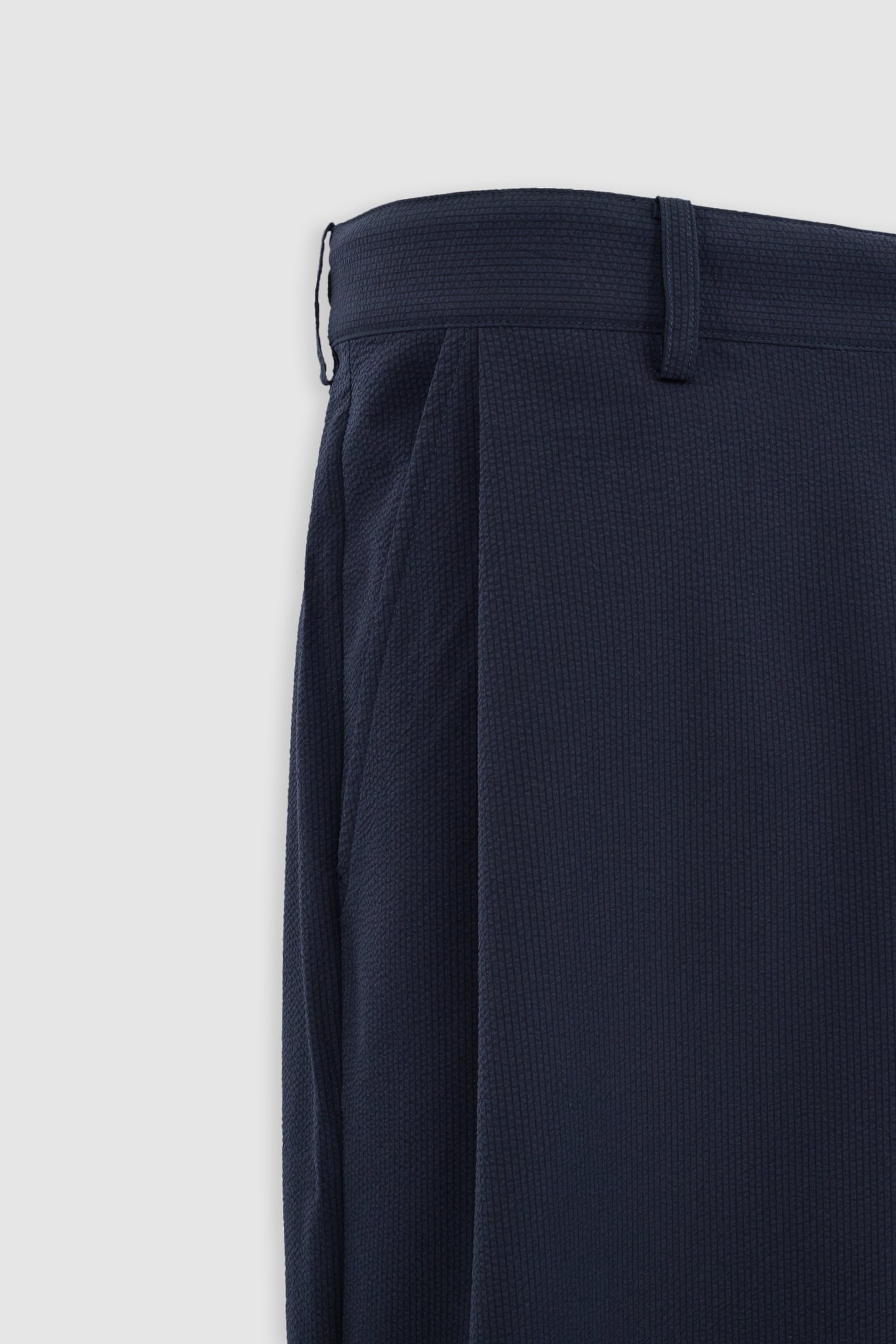 NAVY SEERSUCKER JOGGER TROUSERS 5