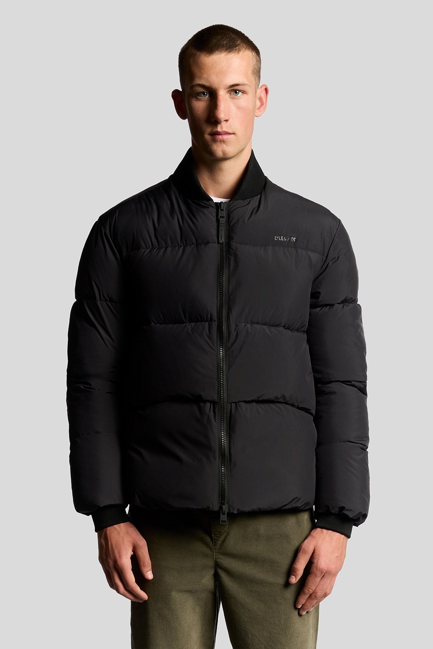 PUFFER BOMBER JACKET JET BLACK 1