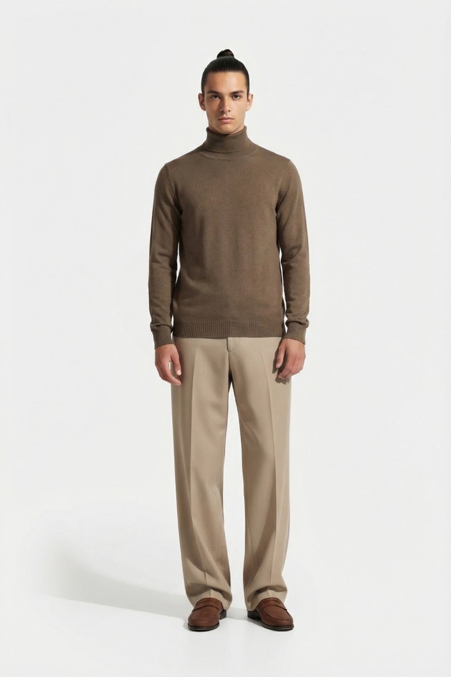 ROLLNECK LONG SLEEVE KNITS OLD PINE 1