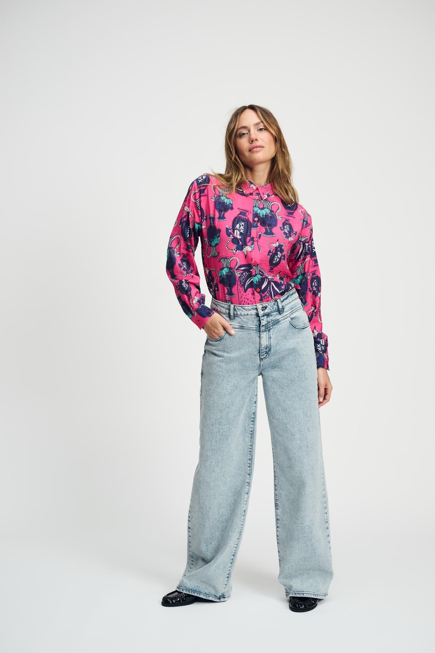 BLOUSE MILLY VASES PINK 2