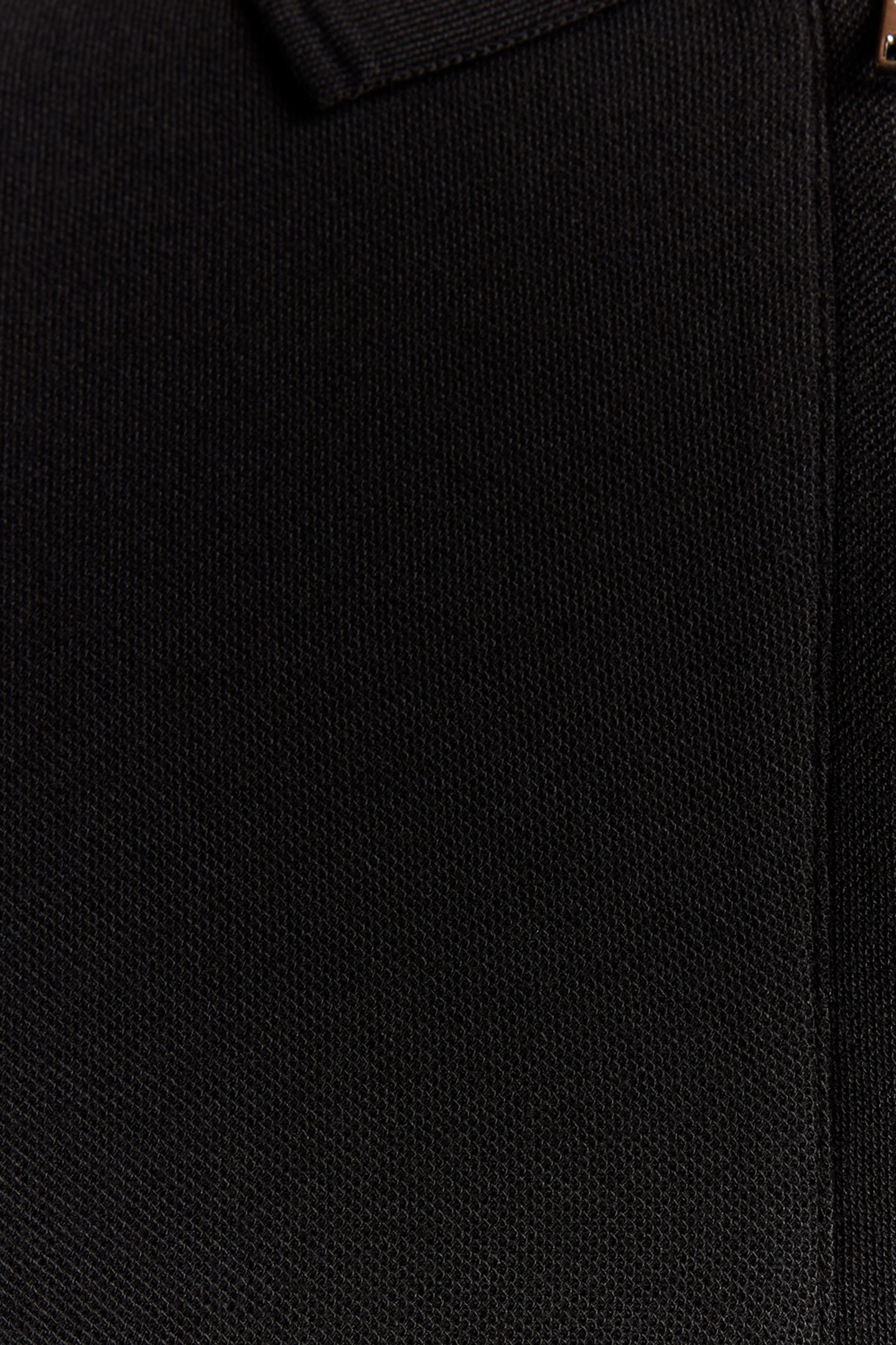 OTTOMAN HALF ZIP POLO SHIRT JET BLACK 6