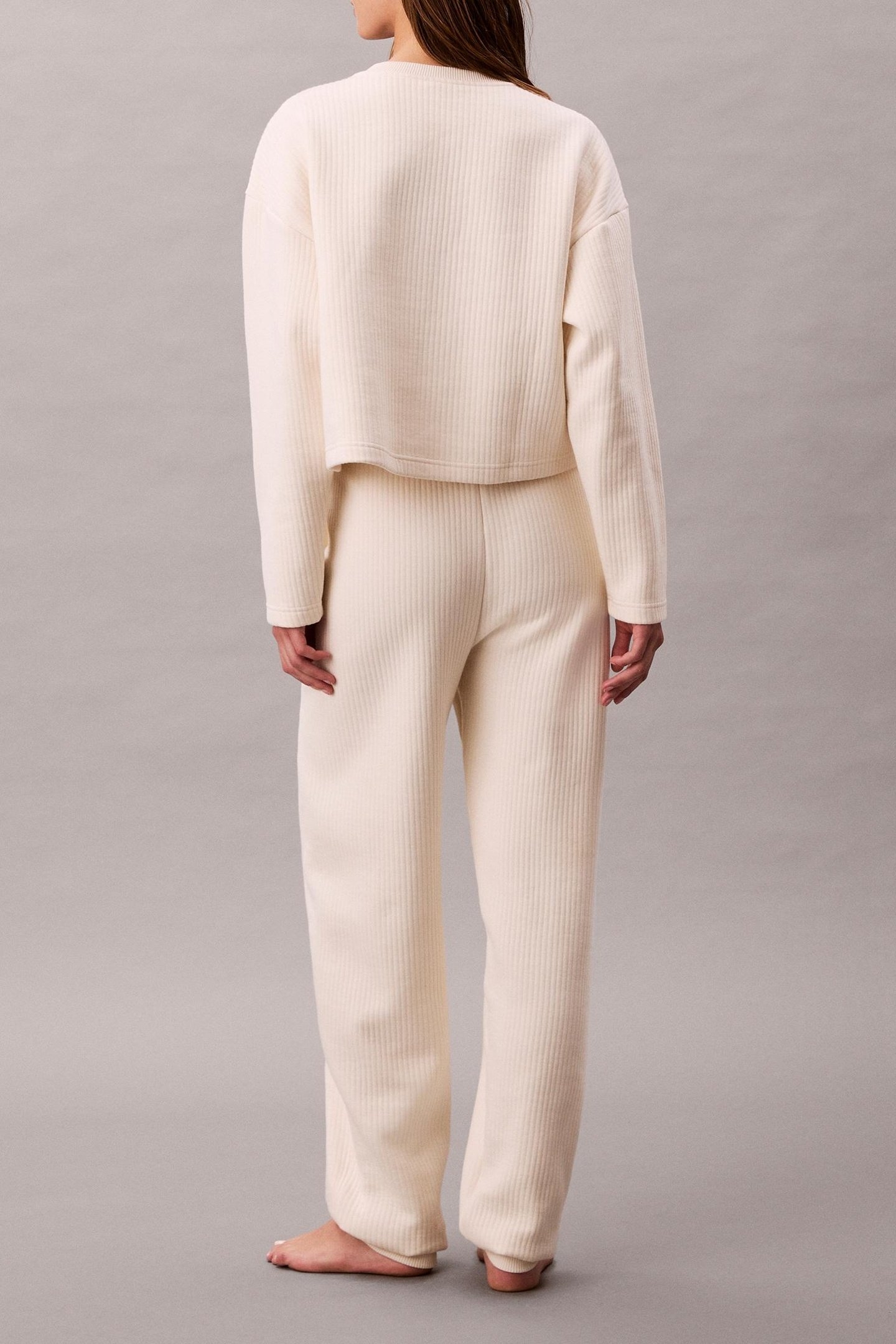 QUILTED JOGGER IVORY 2