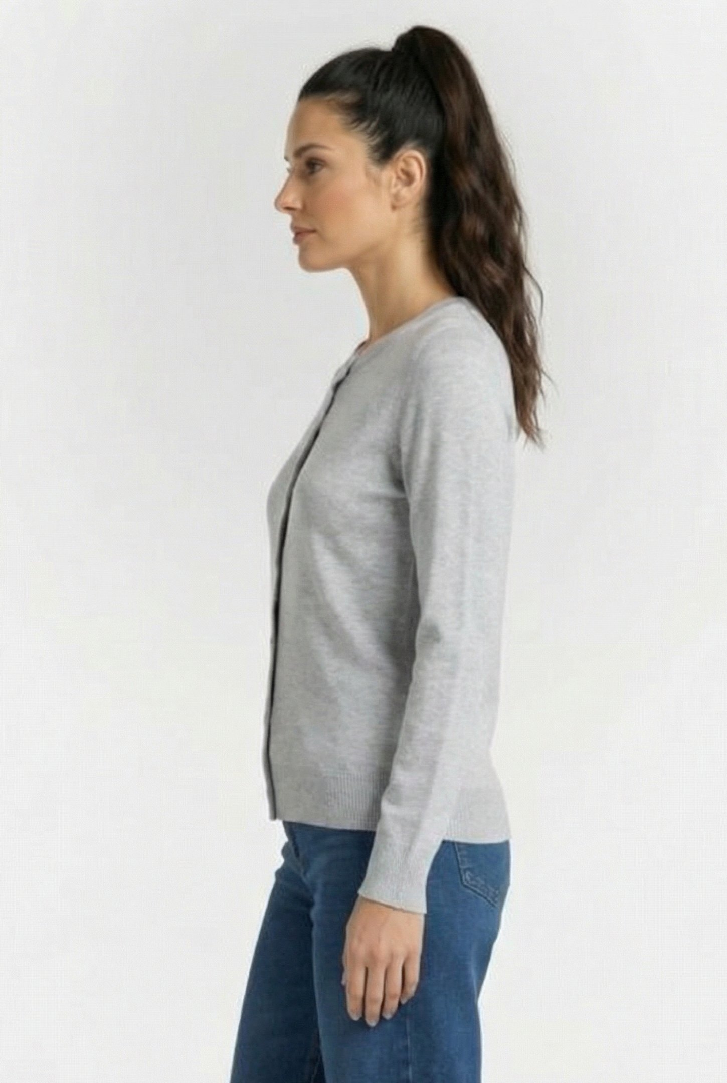S.OLIVER CARDIGAN LIGHT GREY 3