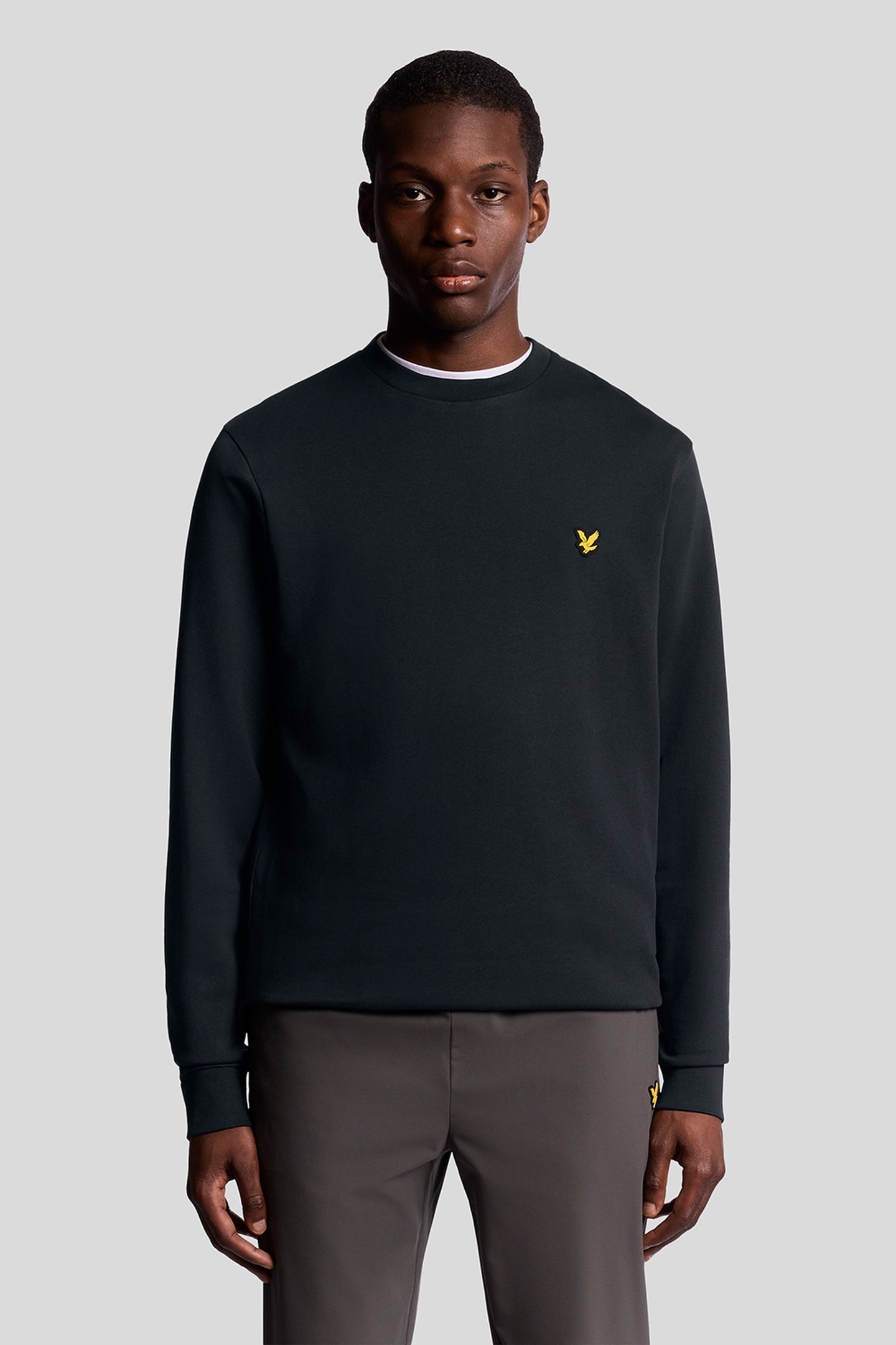 GEOMETRIC GLOBE GRAPHIC CREW NECK DARK NAVY 1