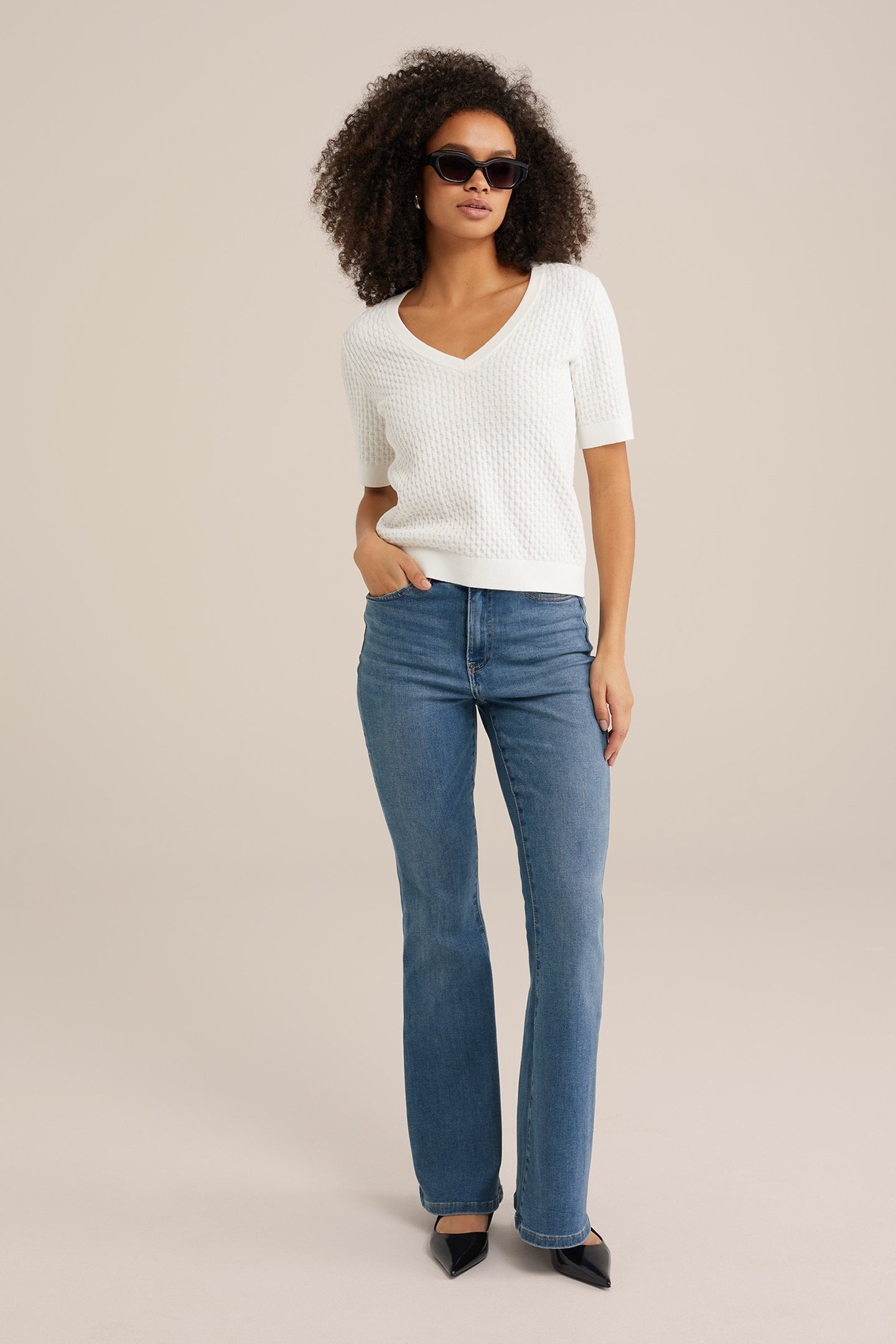 5-POCKET HIGH WAIST BLUE 7