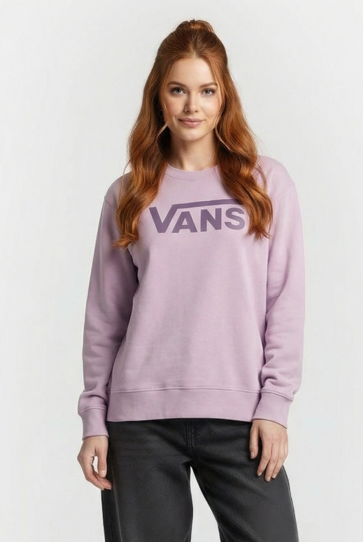 DROP V LOGO BFF CREW-B LAVENDER MIST 1