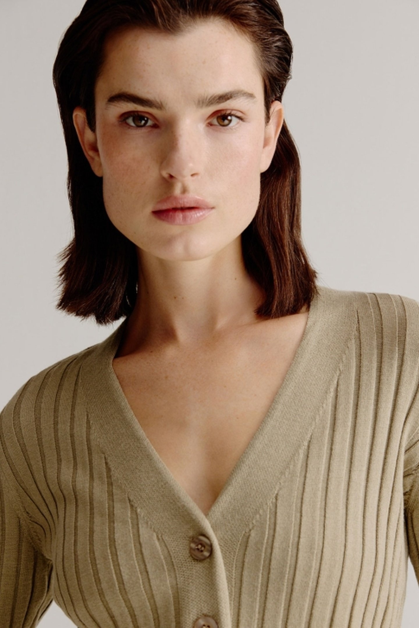 LIEVE CARDIGAN LIGHT KHAKI 4