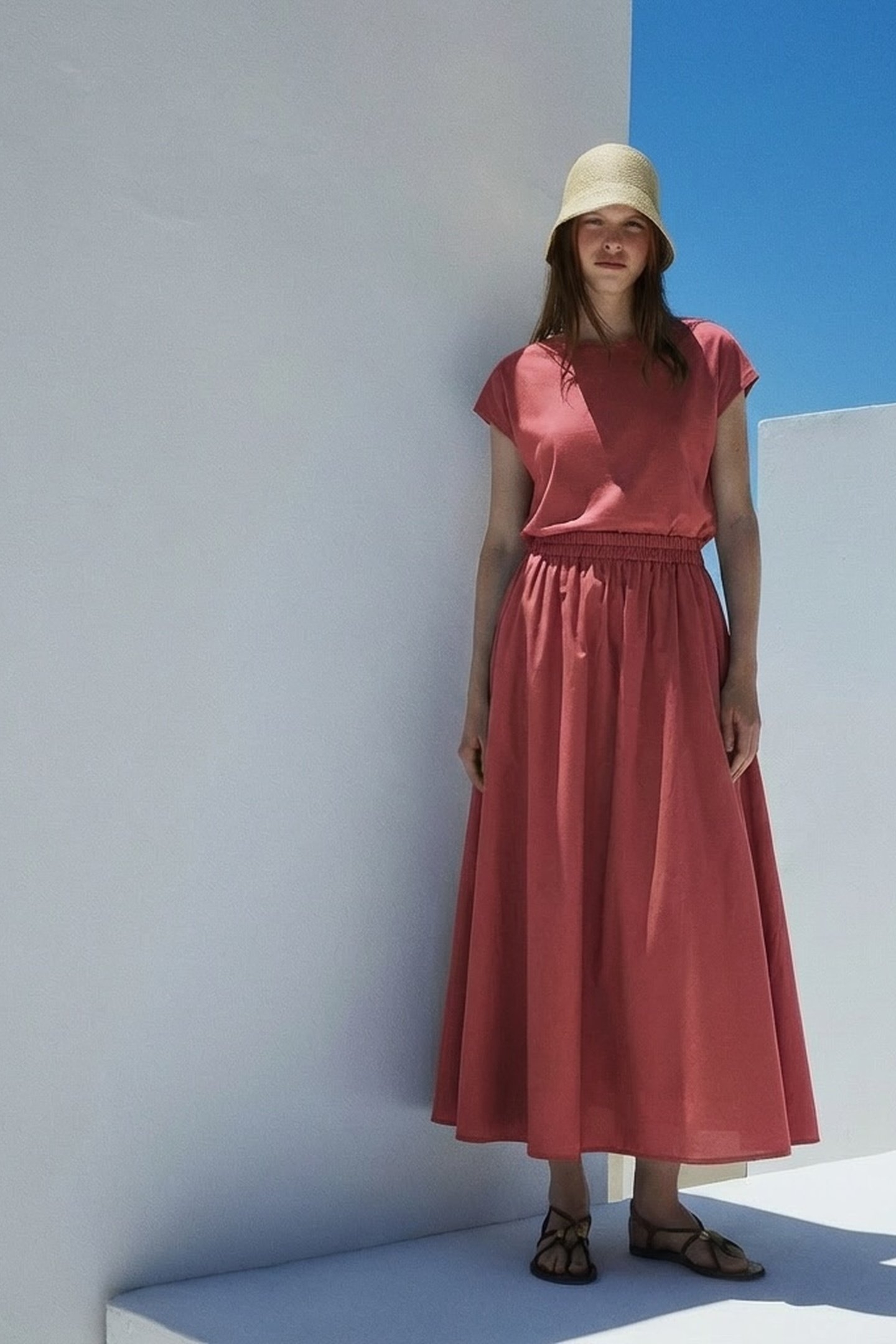 LOKI BLOUSE POPLINE ROSEWINE 1