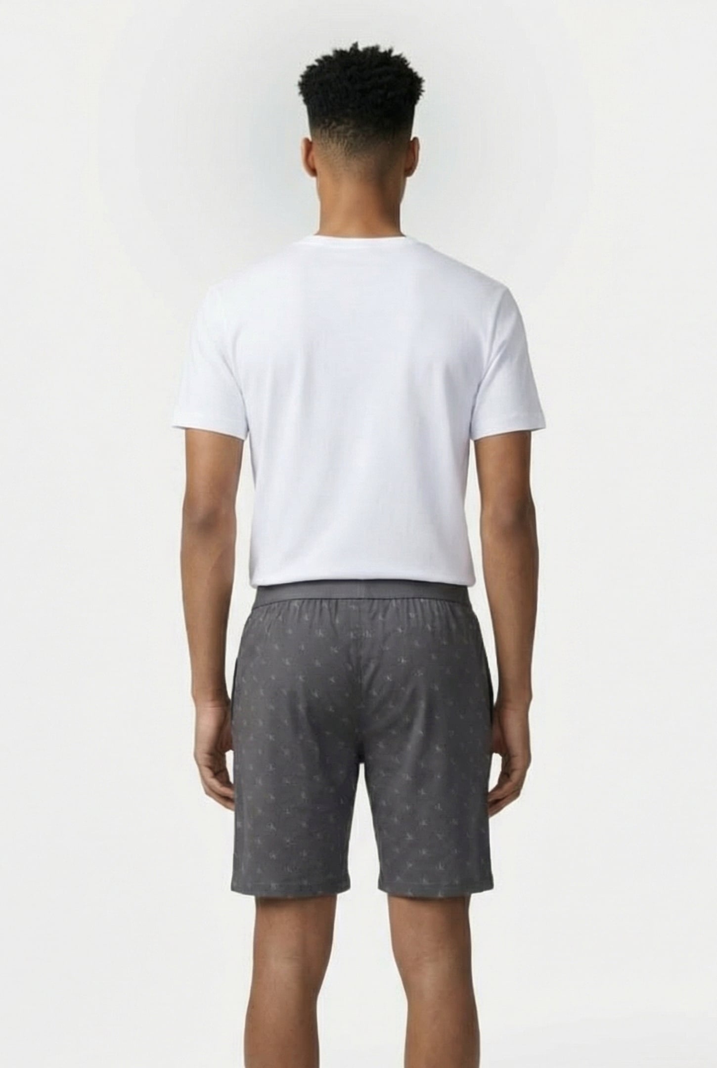 S/S SHORT SET WHITE TOP, D LOGO_SMOKED PEARL BTM 2