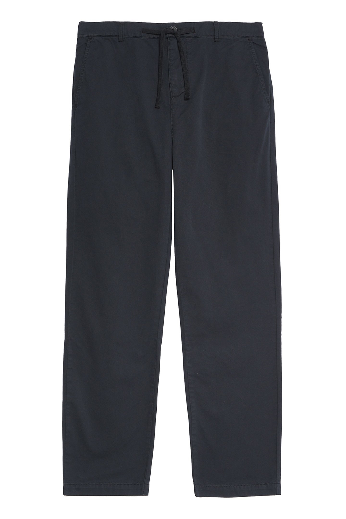 DRAWSTRING TAPERED CHINO JET BLACK 4