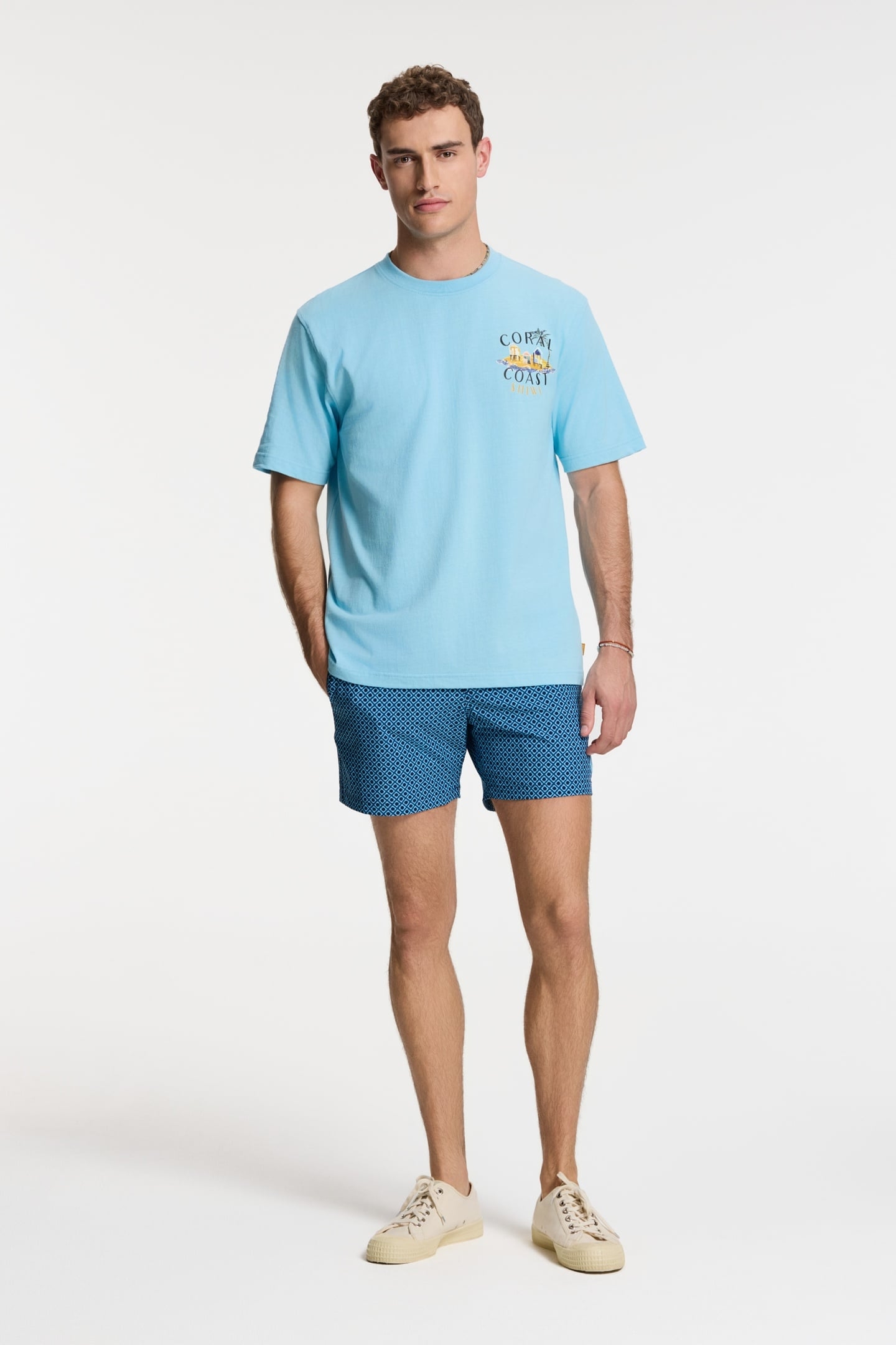 FINN RELAXED T-SHIRT SKETCHED ISLAND BLUE SKY 4