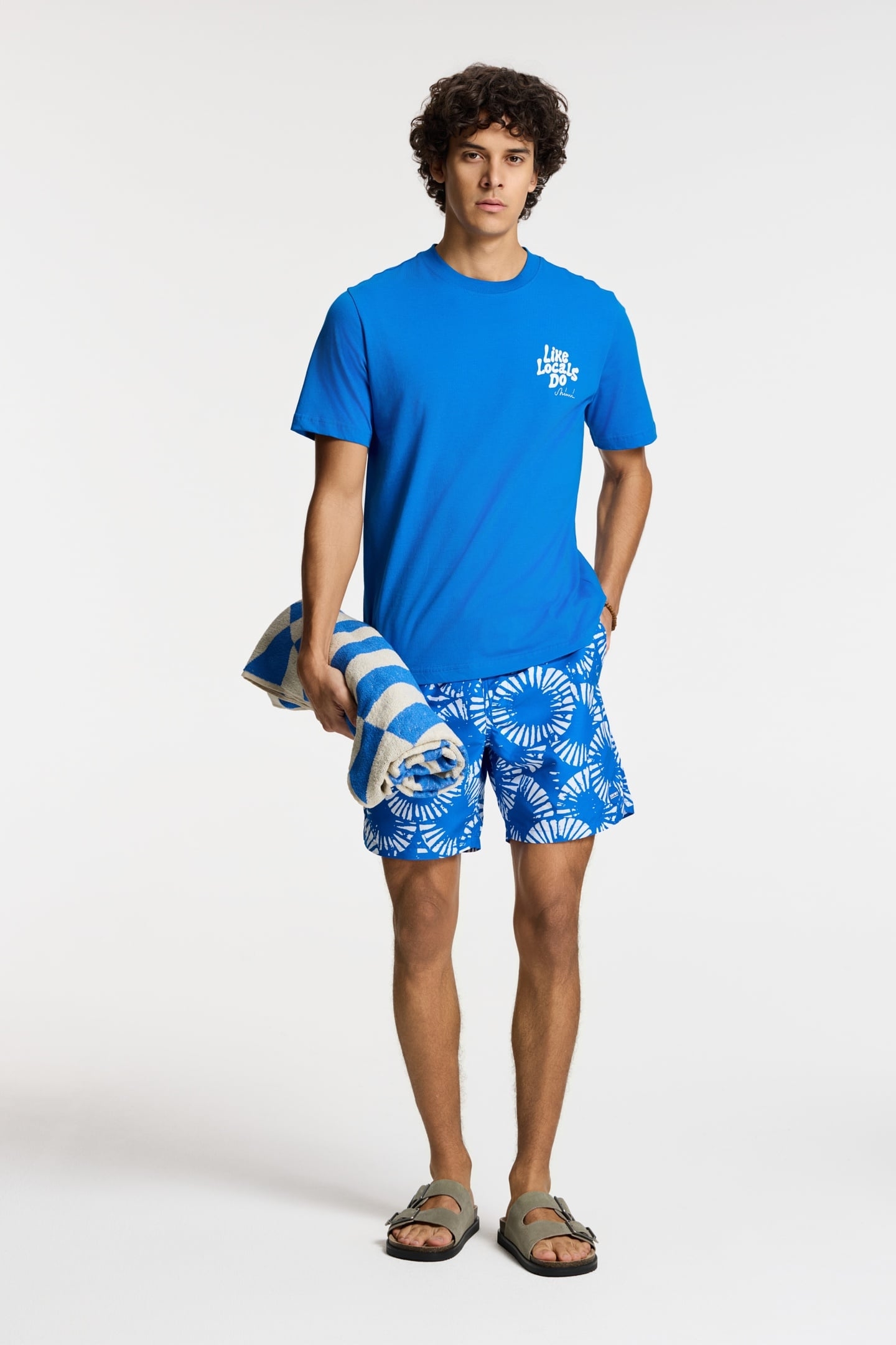 LIAM REGULAR T-SHIRT LIKE LOCALS DO BLUE KOBALT 2