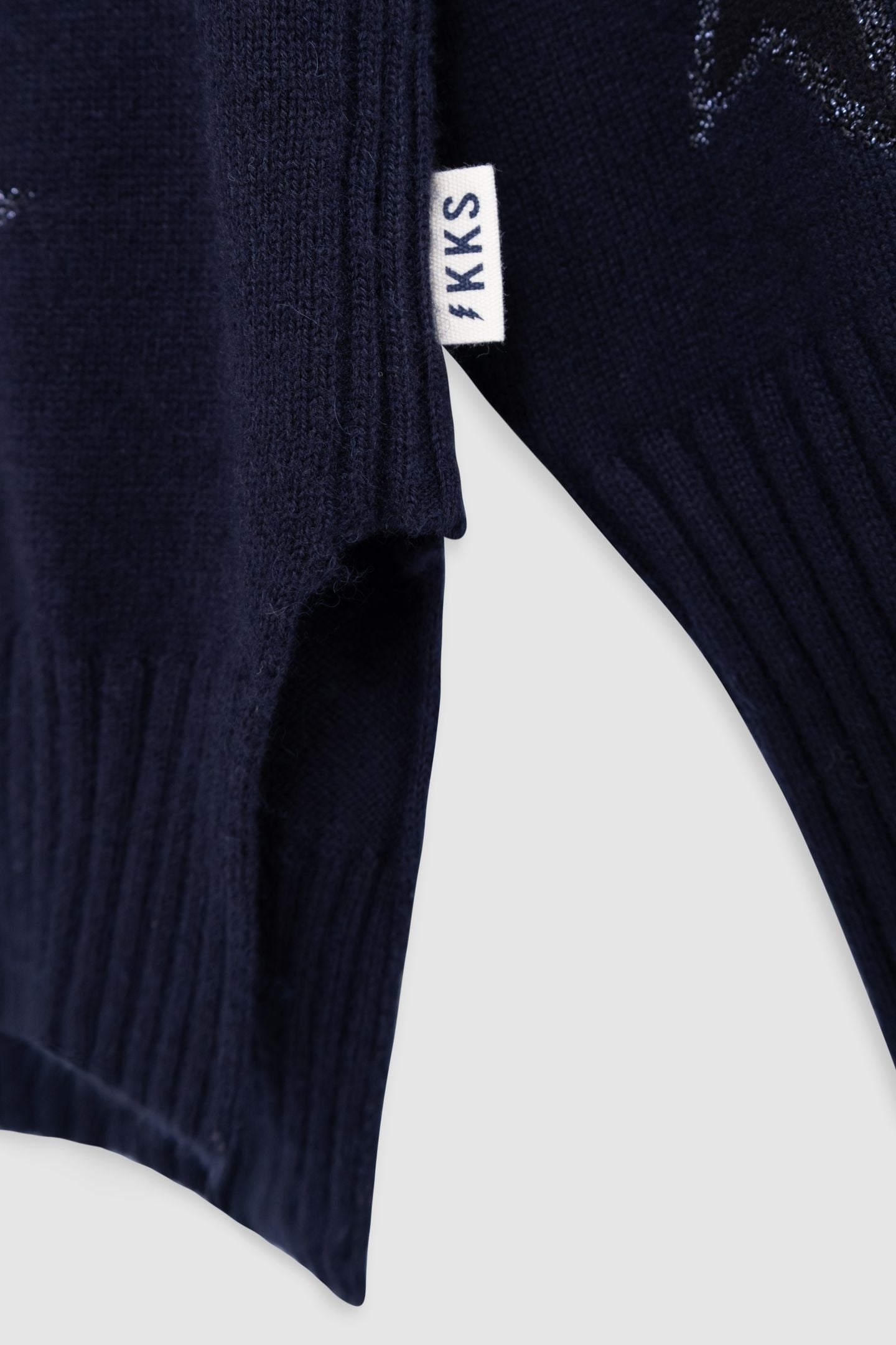 GIRL'S INTARSIA STARS NAVY KNIT SWEATER 4