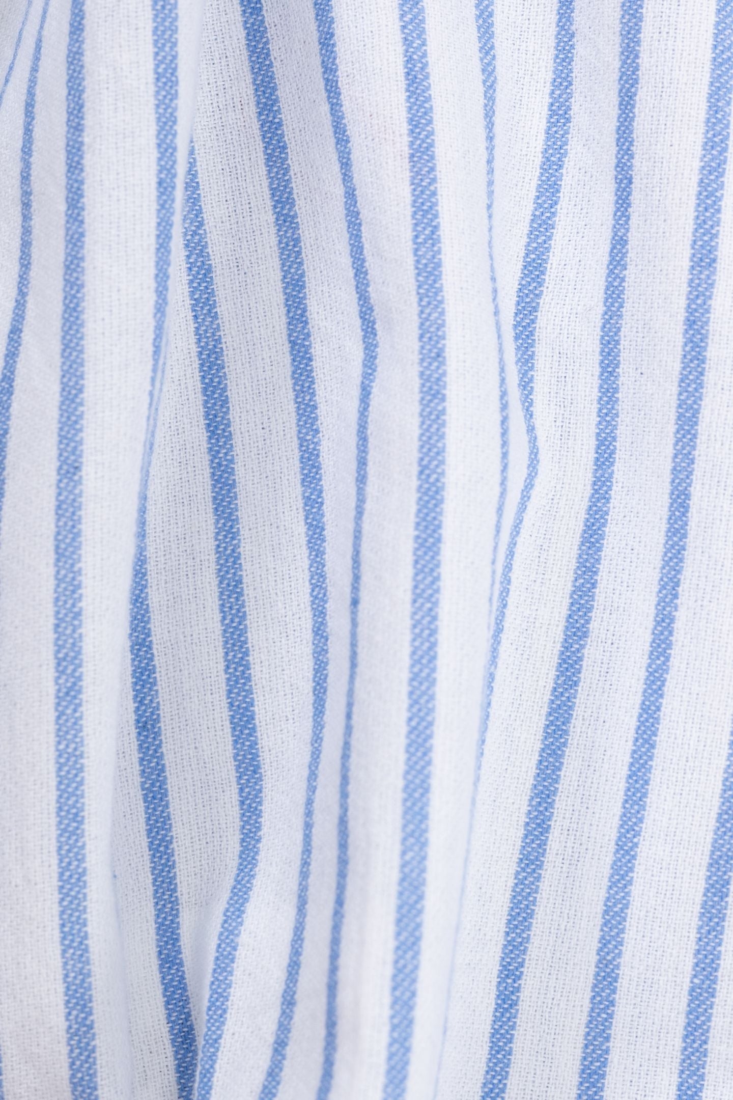 BLUE STRIPED BLOUSE WITH LACE COLLAR AND BASQUE 8