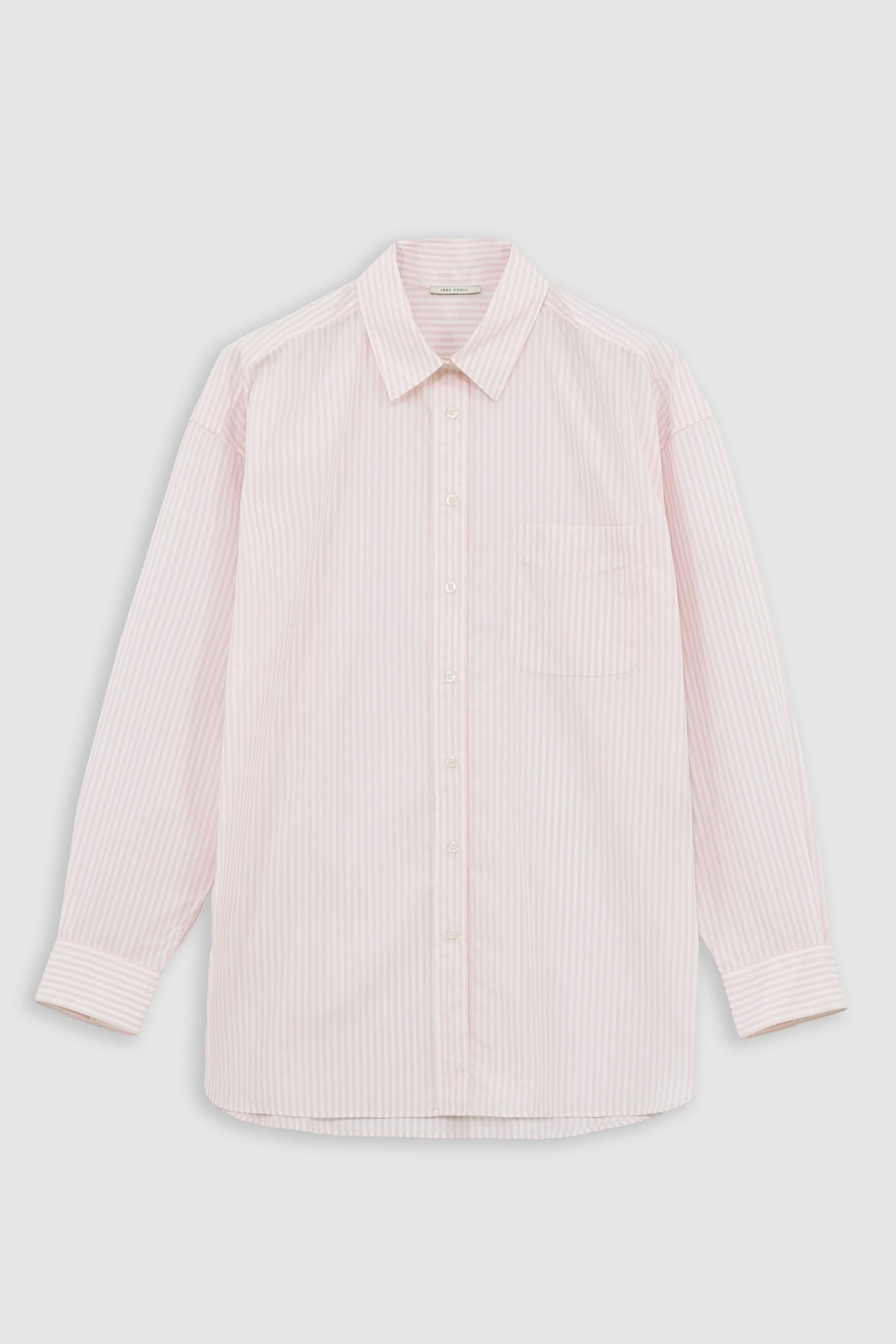 OVERSIZED PINK STRIPED ORGANIC COTTON SHIRT 5