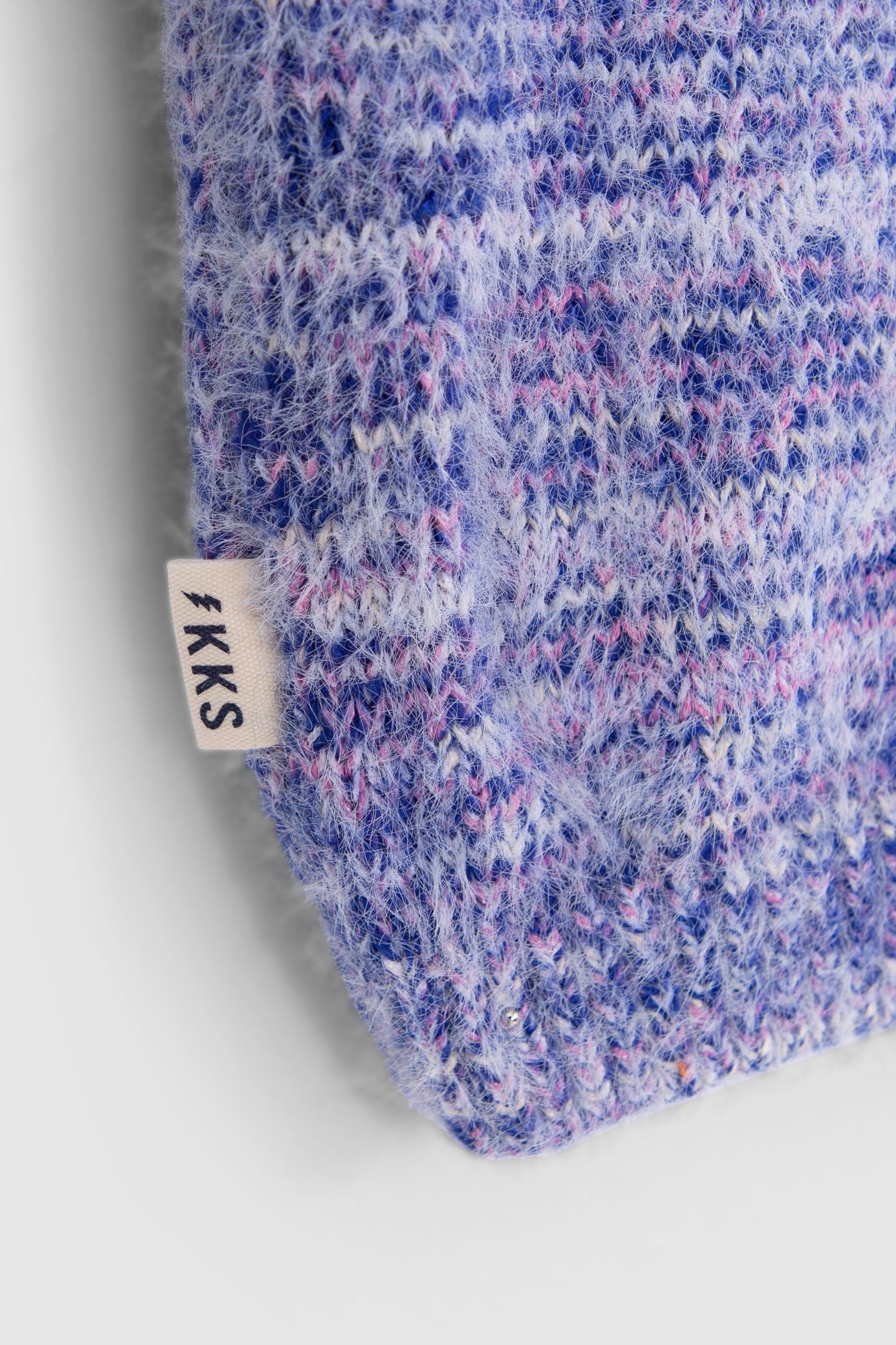 GIRL'S BLUE AND PINK KNITTED CARDIGAN 5