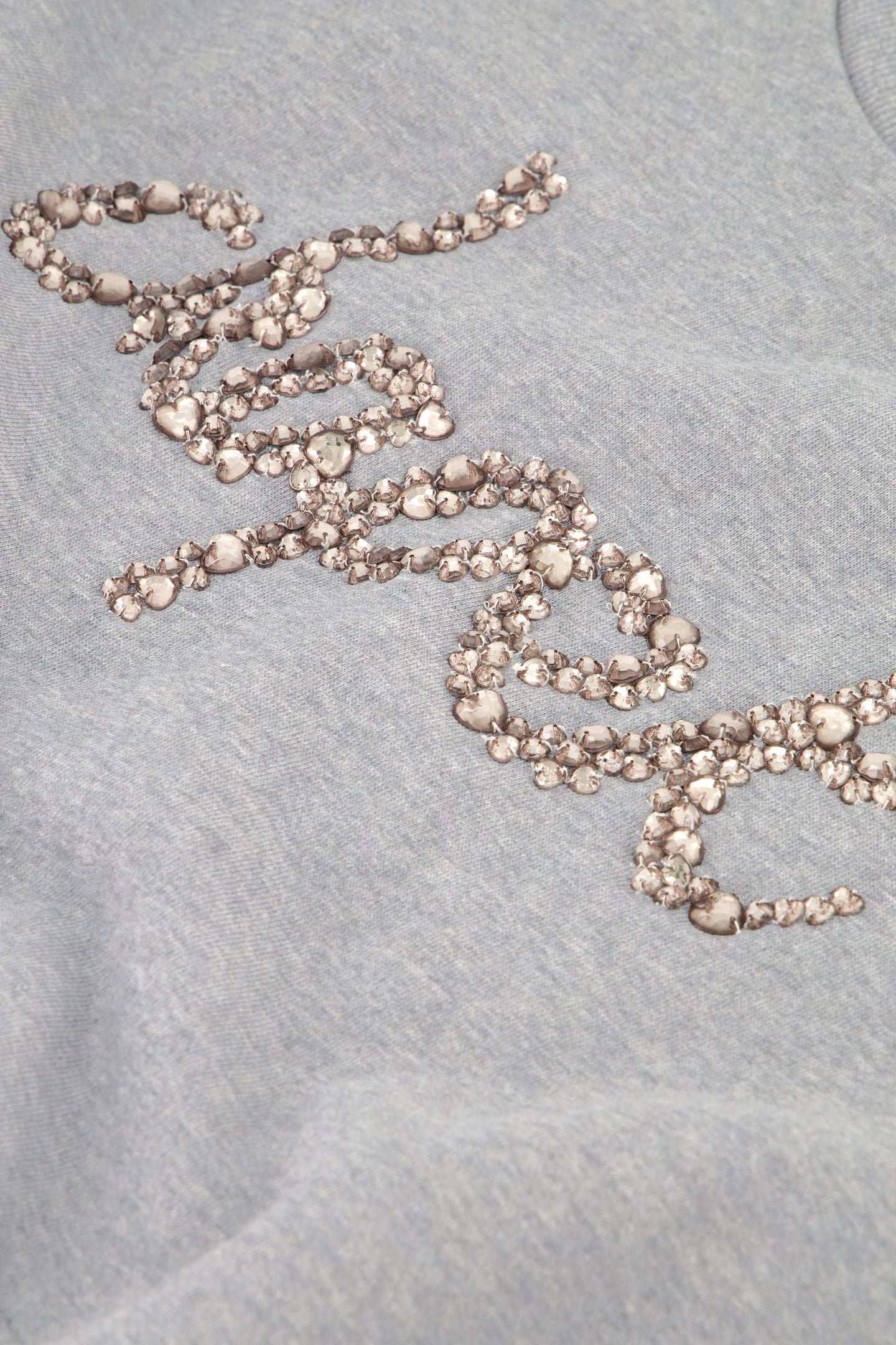 TERRY RHINESTONE SWEATER DARK GREY MELANGE 5