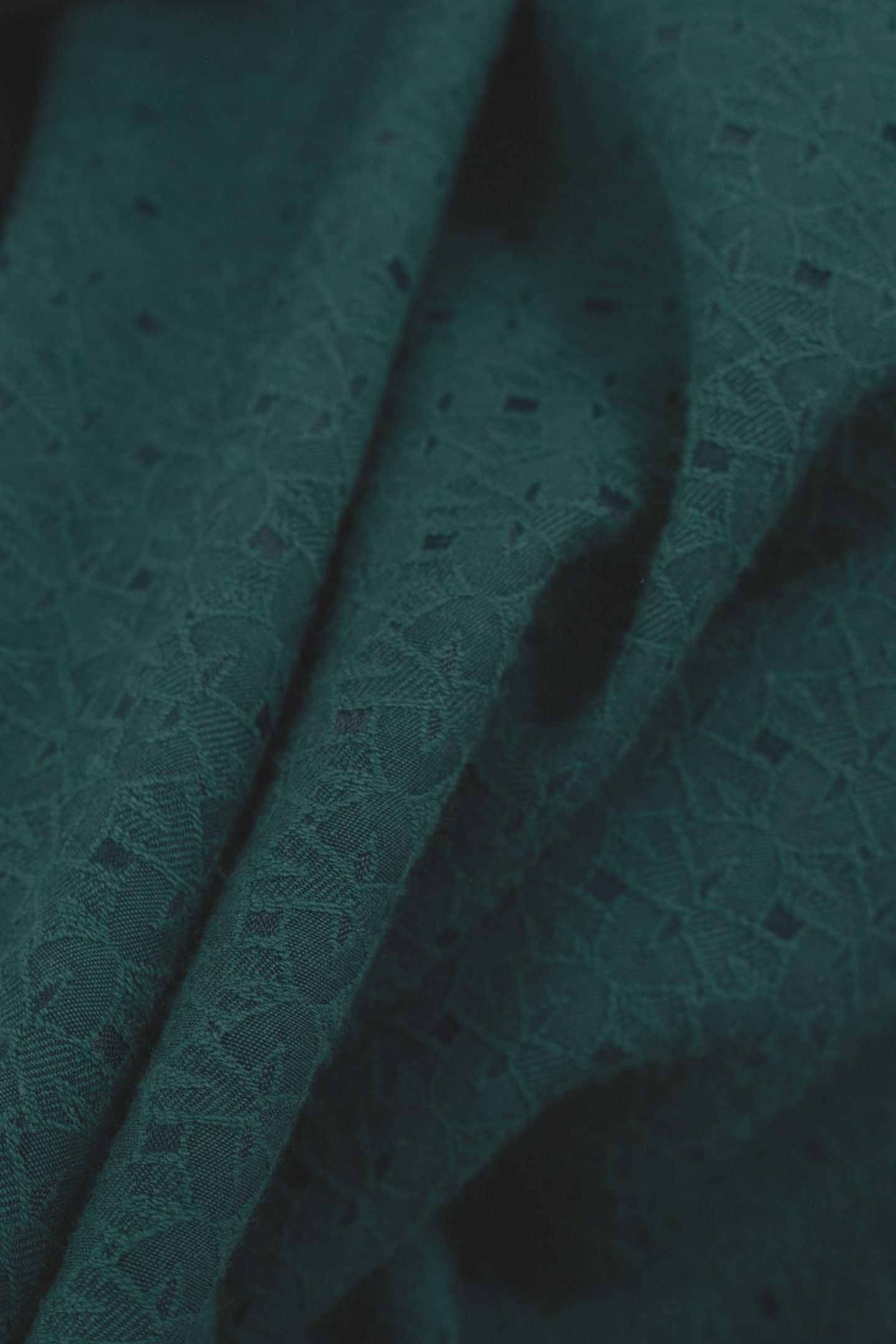 GREEN DECORATIVE JACQUARD BLOUSE GREEN 6