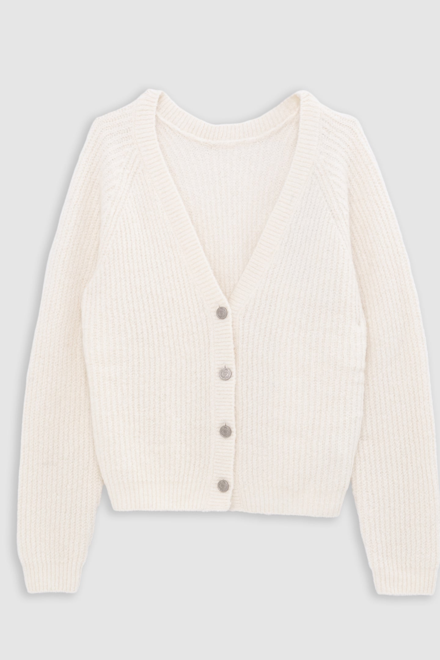 BLACK OVERSIZED KNIT CARDIGAN 6