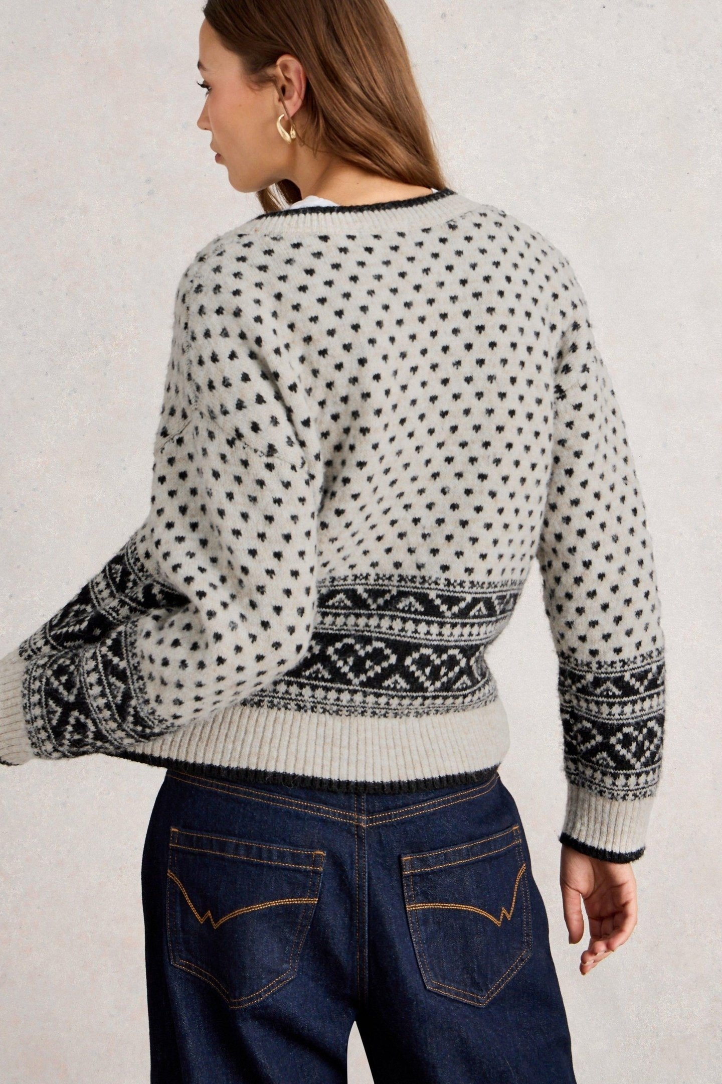 HOLLY HEART CARDI IVORY MULTI 2