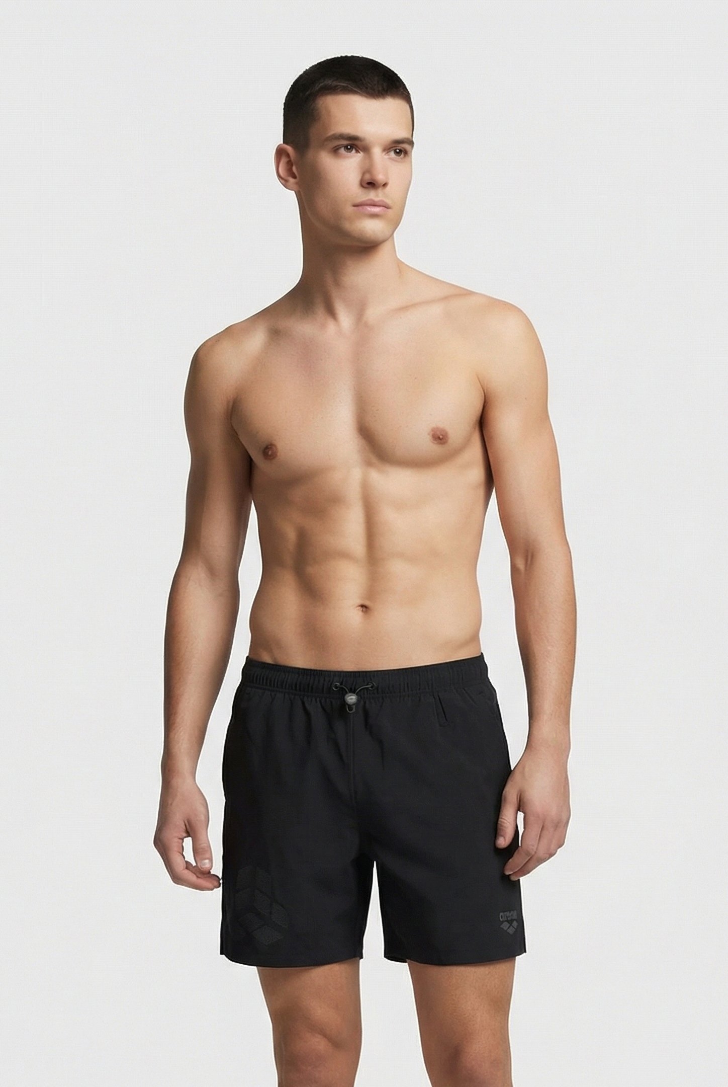 MEN'S ARENA EVO BEACH BOXER LOGO BLACK 1
